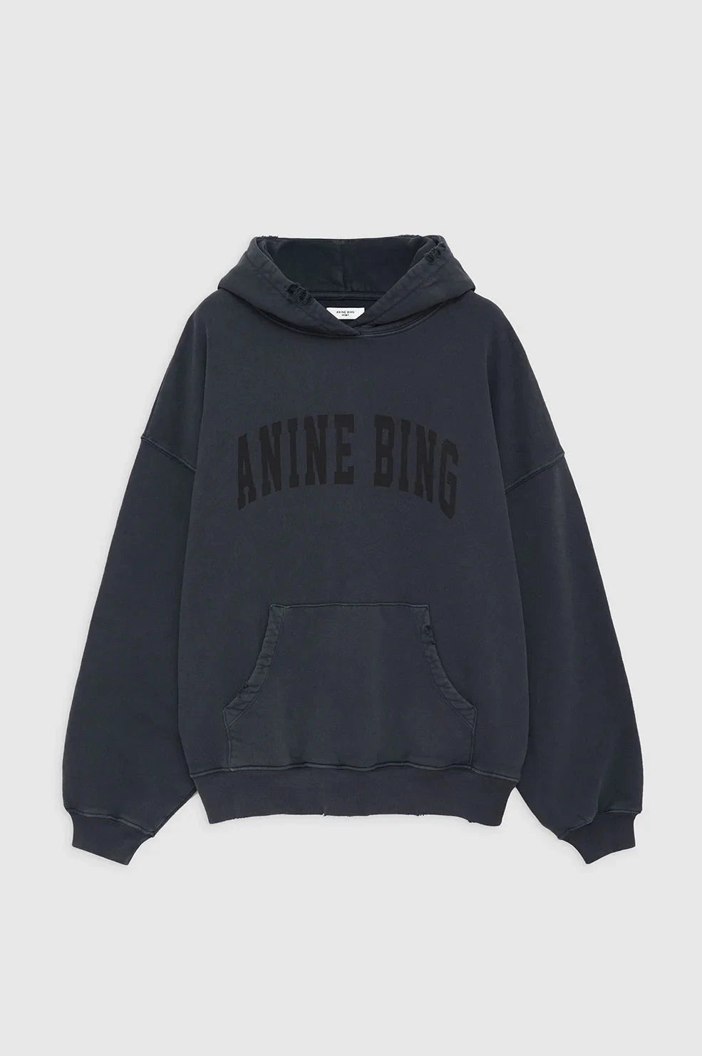 HARVEY SWEATSHIRT IN DARK WASHED BLACK SWEATSHIRT ANINE BING 