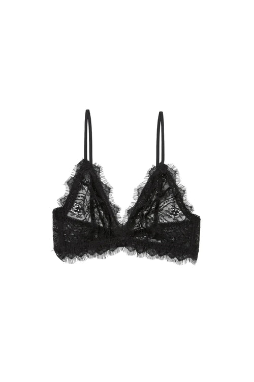 LACE BRA WITCH TRIM IN BLACK
