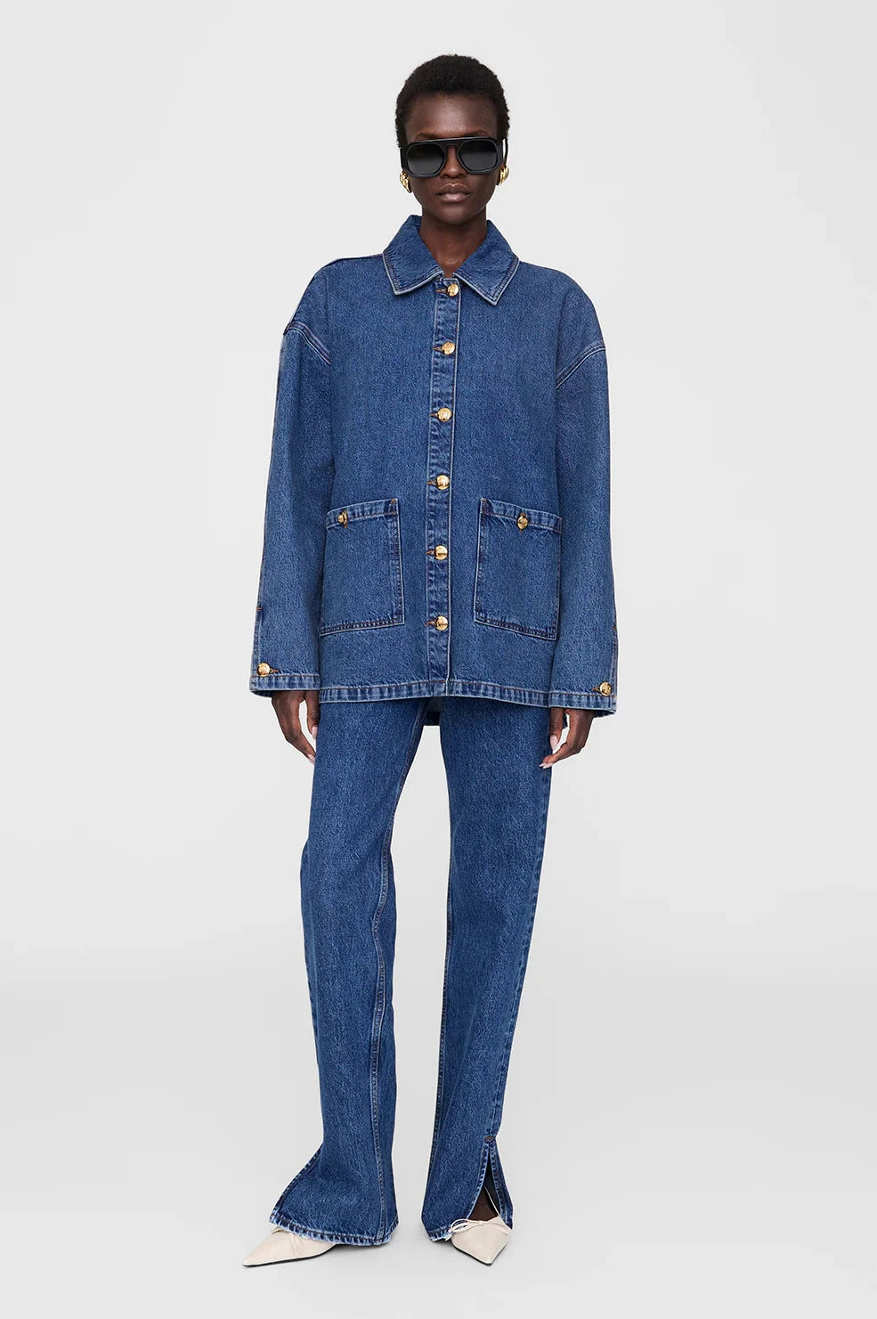 LUCA JACKET IN CLEAN INDIGO JACKET ANINE BING 