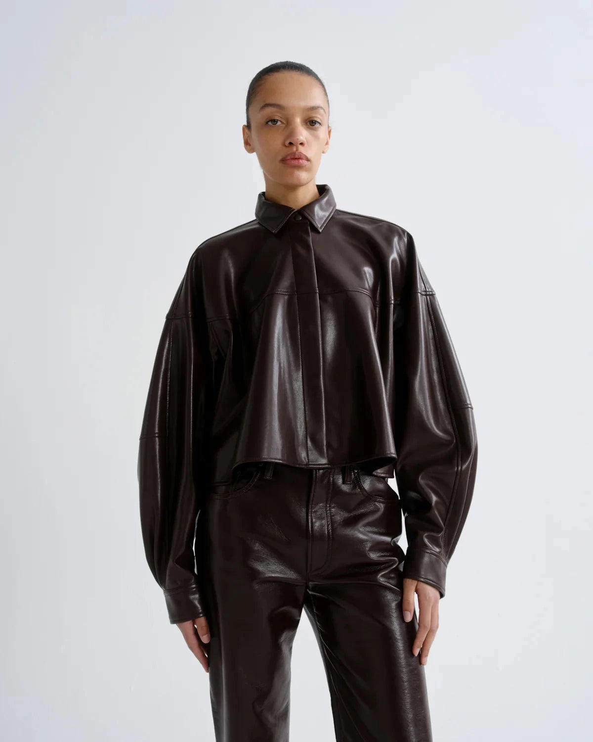 AGNES SHIRT IN MADERA SHIRT AGOLDE 