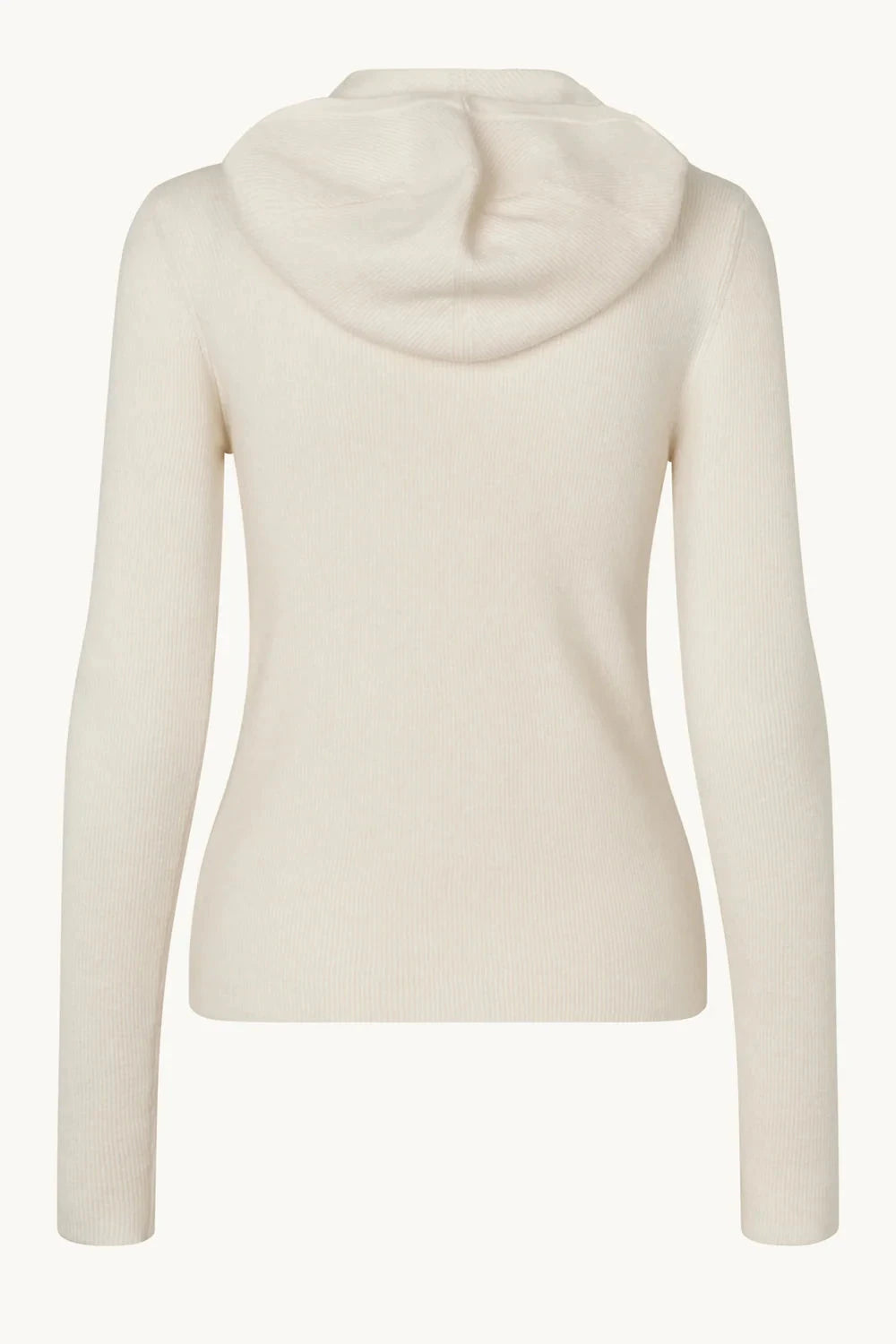 ALANIS HOOD KNIT IN OFF WHITE KNIT OVAL SQUARE 