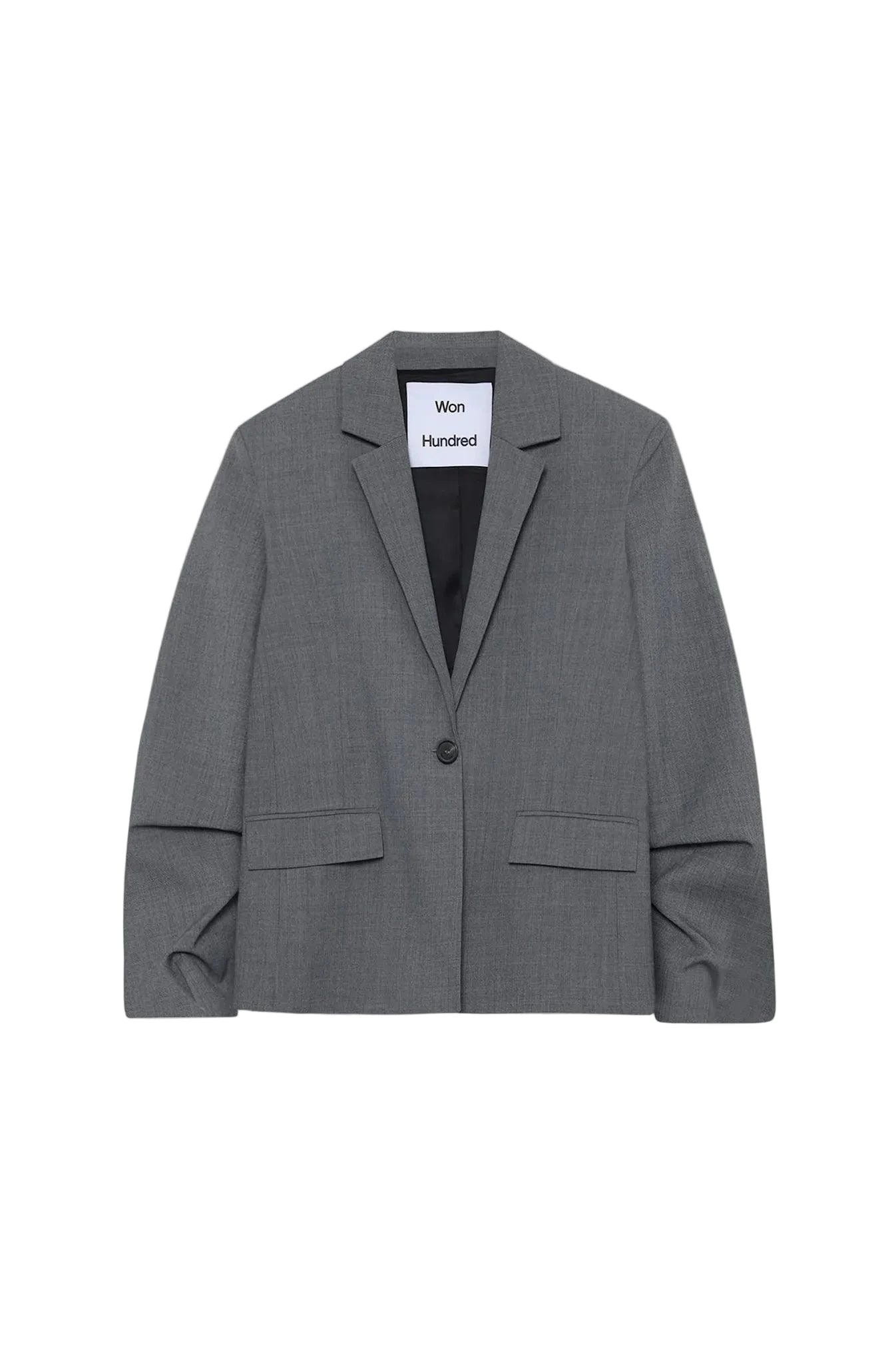 ANIRA BLAZER IN GREY MELANGE BLAZER WON HUNDRED 