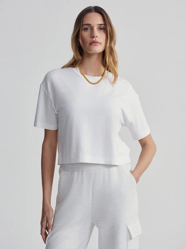 VENICE EASY TEE IN WHITE TEE VARLEY 