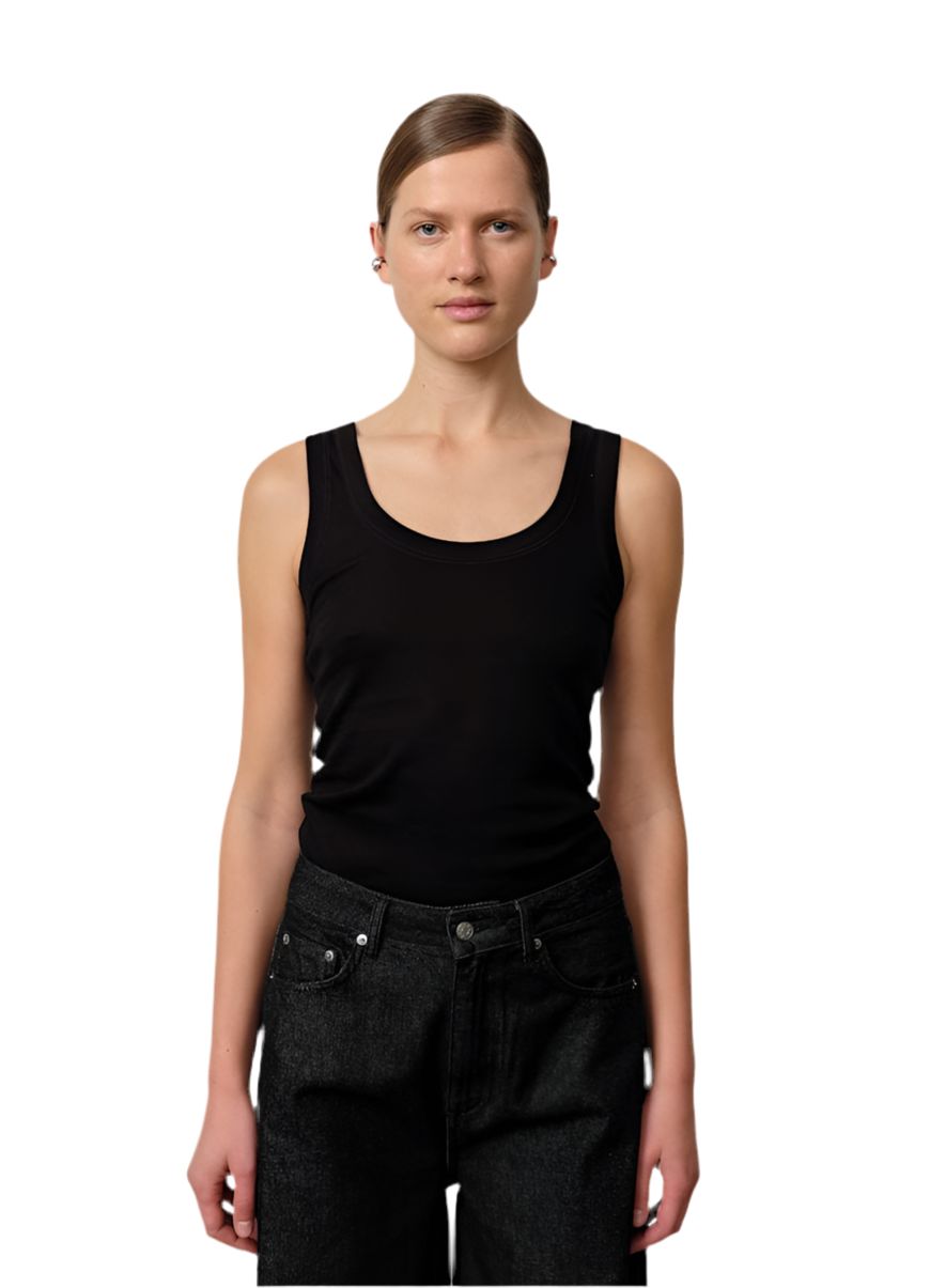 SANDRA TOP IN BLACK TOP HERSKIND 