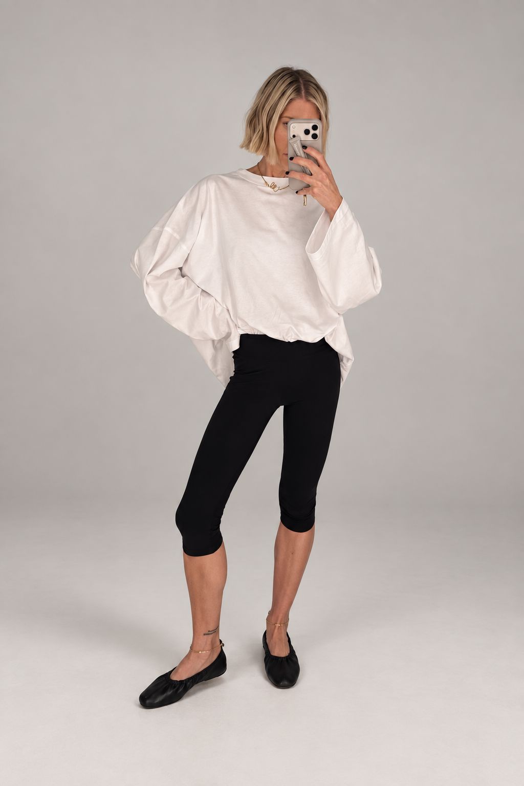 BILL OVERSIZED TEE LONG SLEEVES-OPTIC WHITE TEES MAUD VAN DEN BEUSCHE 