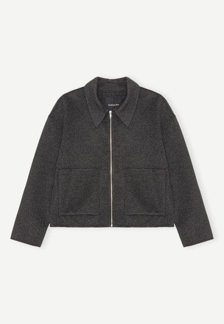 COLLINS JACKET IN DARK GREY JACKET HERSKIND 