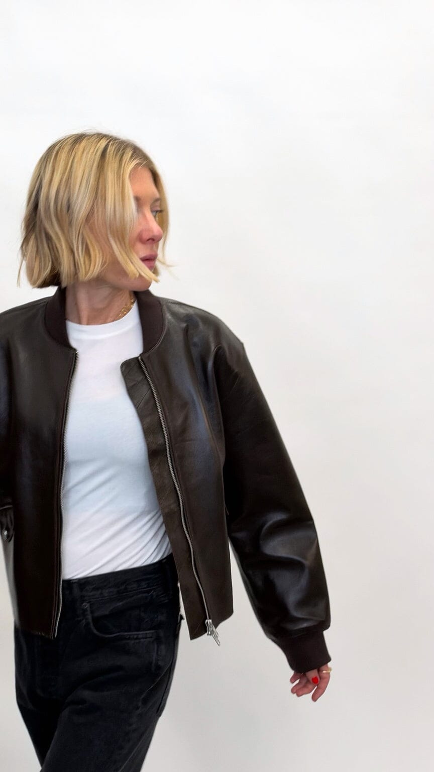 CALLUM JACKET IN DARK CACAO JACKET STAND STUDIO 