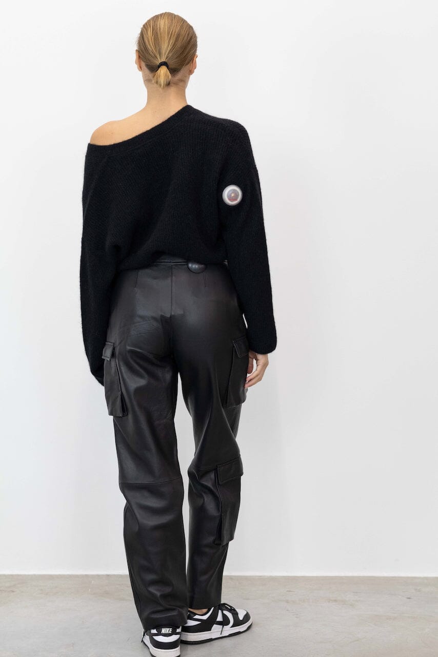 GINA CARGO LEATHER PANTS PANTS ONE & OTHER 