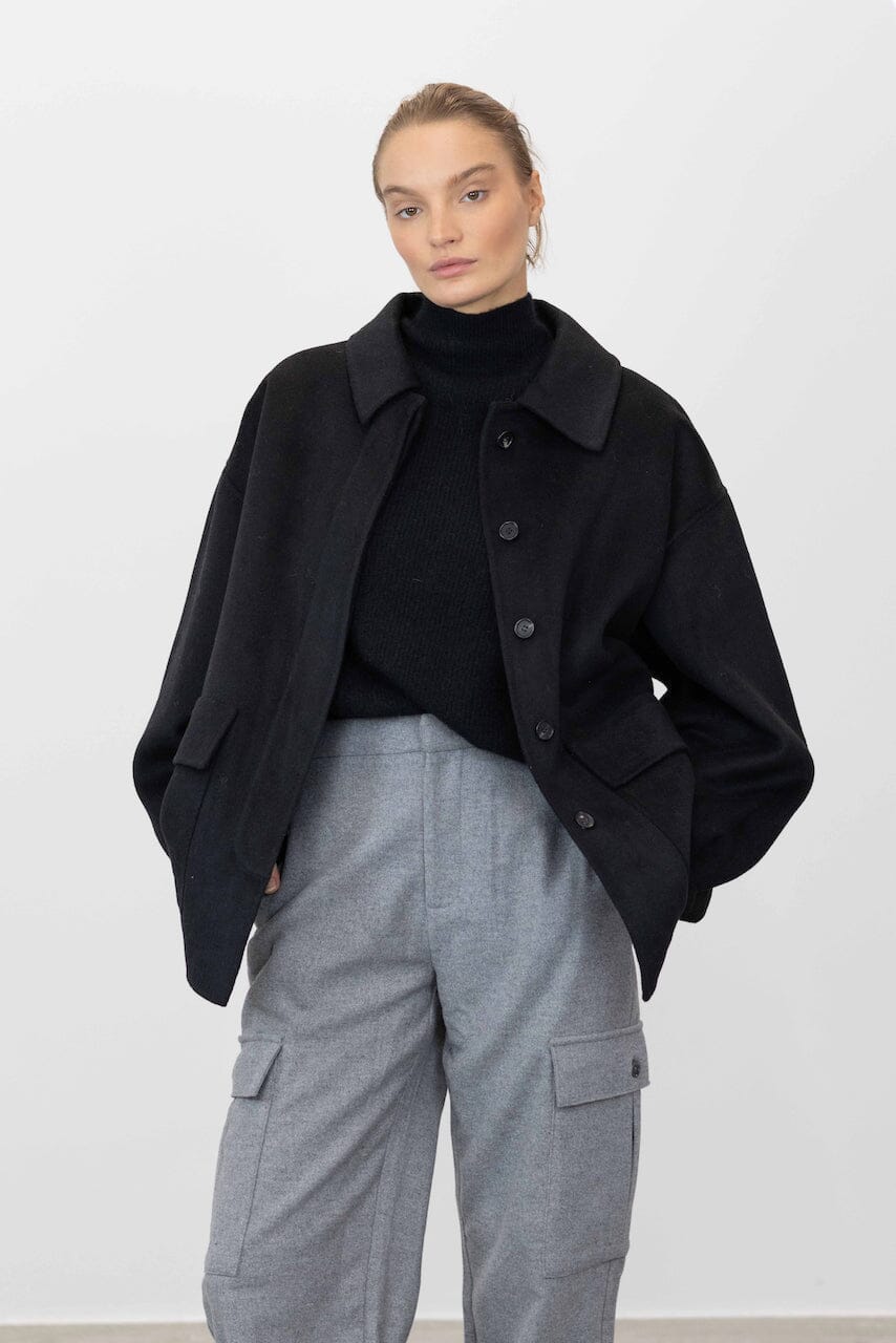 MAE DROPPED SHOULDERS WOOL JACKET JACKET ONE & OTHER 