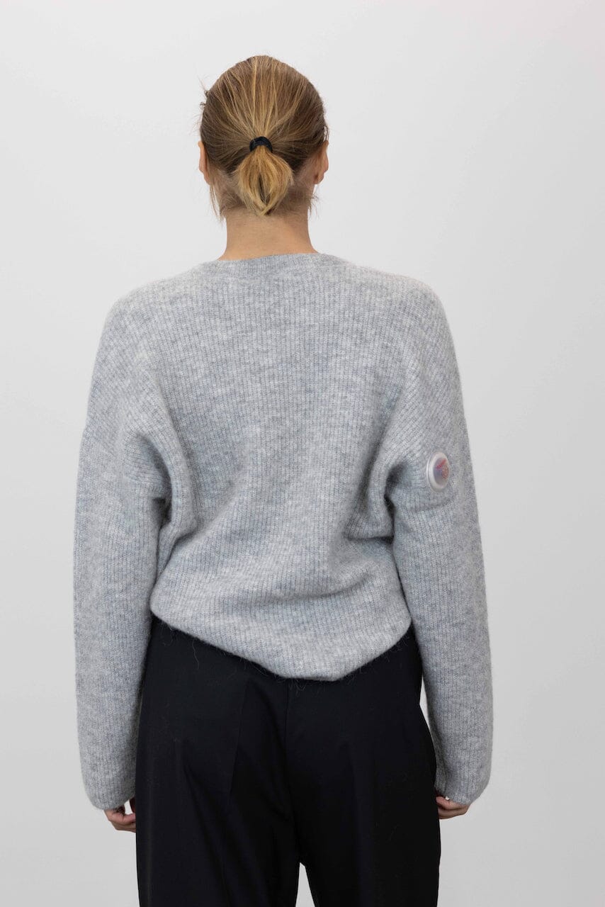 ALPHA V-NECK PULLOVER IN LIGHT GREY PULLOVER GESTUZ 