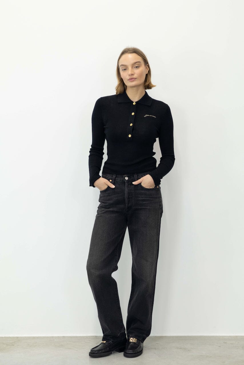 ELLE WIDE STRAIGHT LEG JEANS IN NIGHTFALL JEANS CITIZENS OF HUMANITY 