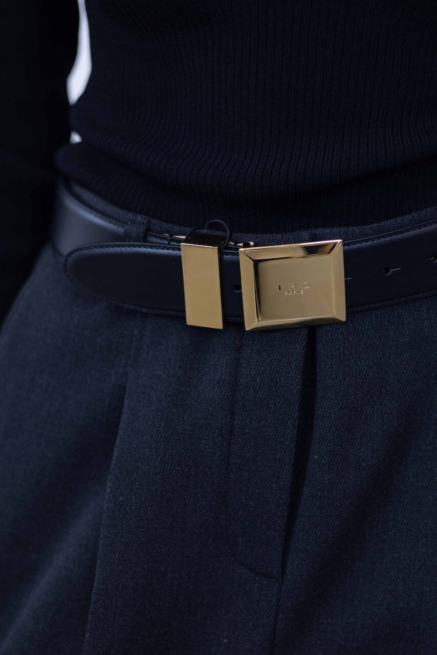 BUSE GOLD SQUARE BUCLE BELT BELTS IRO 