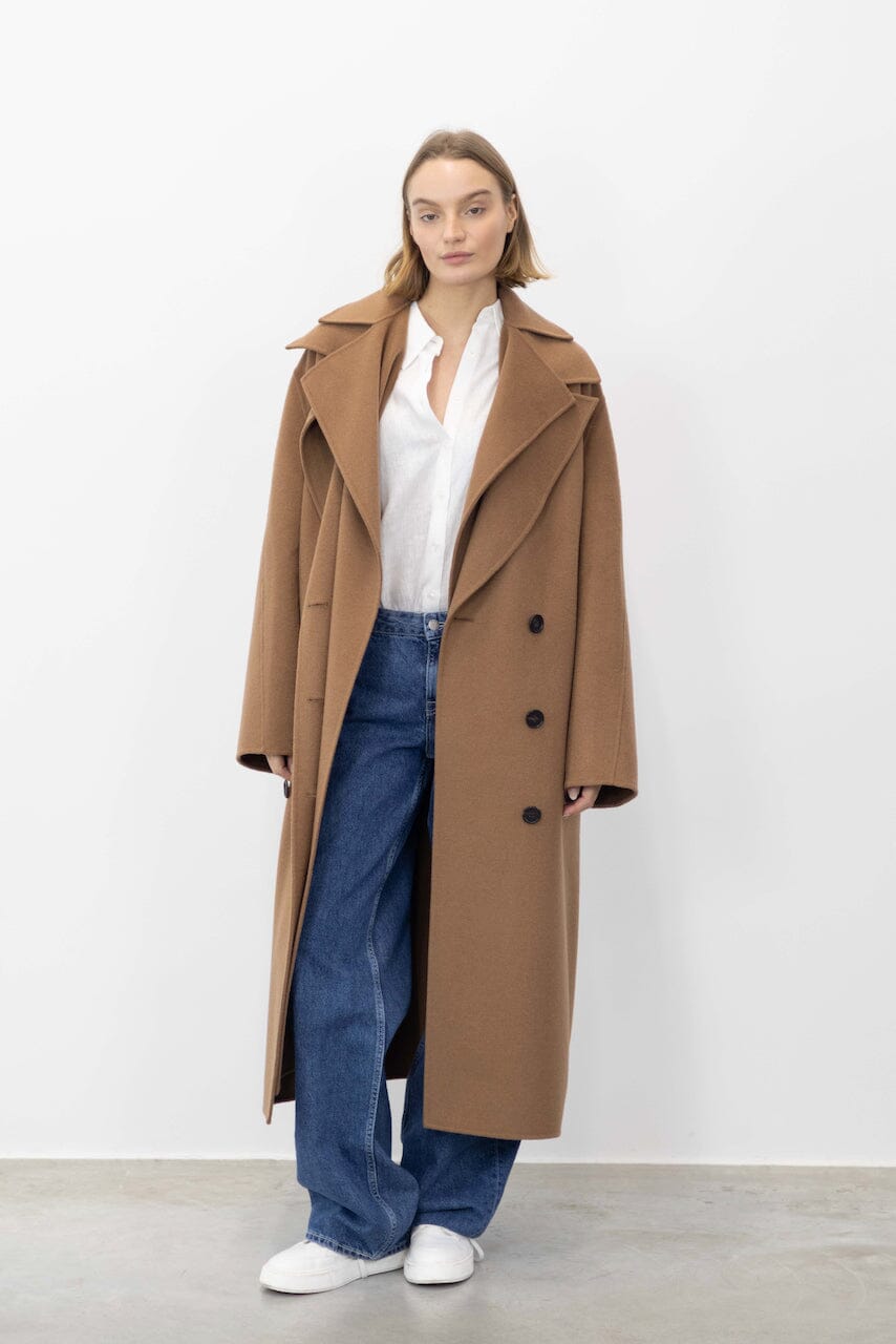 DOUBLE-FACED WOOL COAT COAT ROHE 