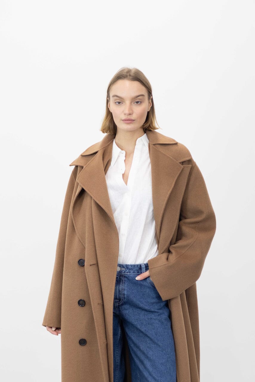 DOUBLE FACED WOOL COAT KURE