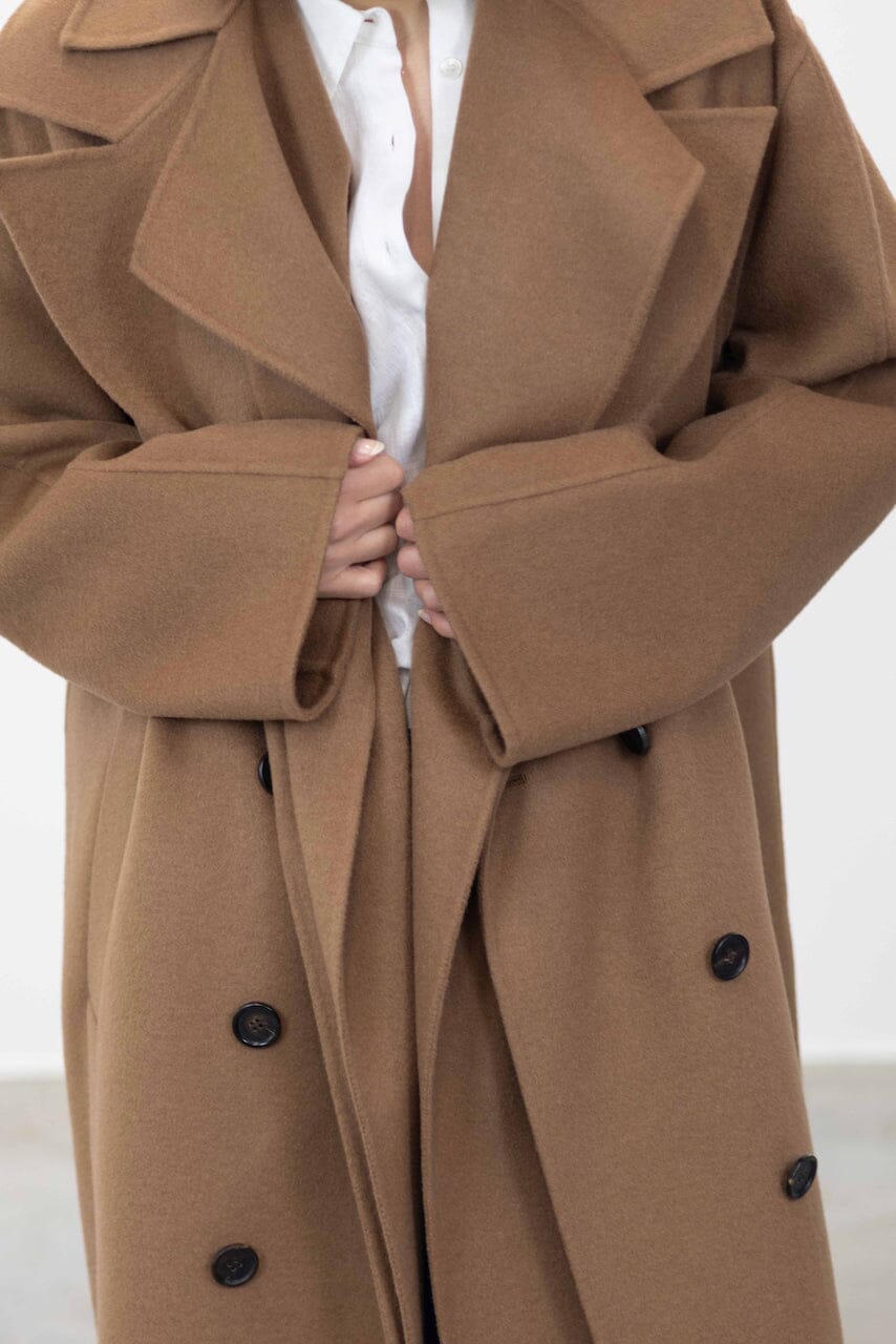 DOUBLE-FACED WOOL COAT COAT ROHE 