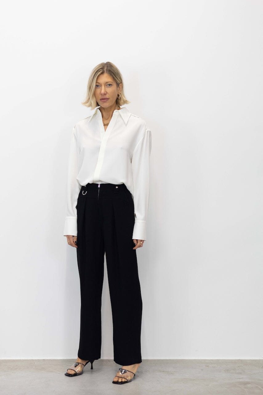 MAYA RELAXED FIT POINT COLLAR SHIRT SHIRT PROENZA SCHOULER 