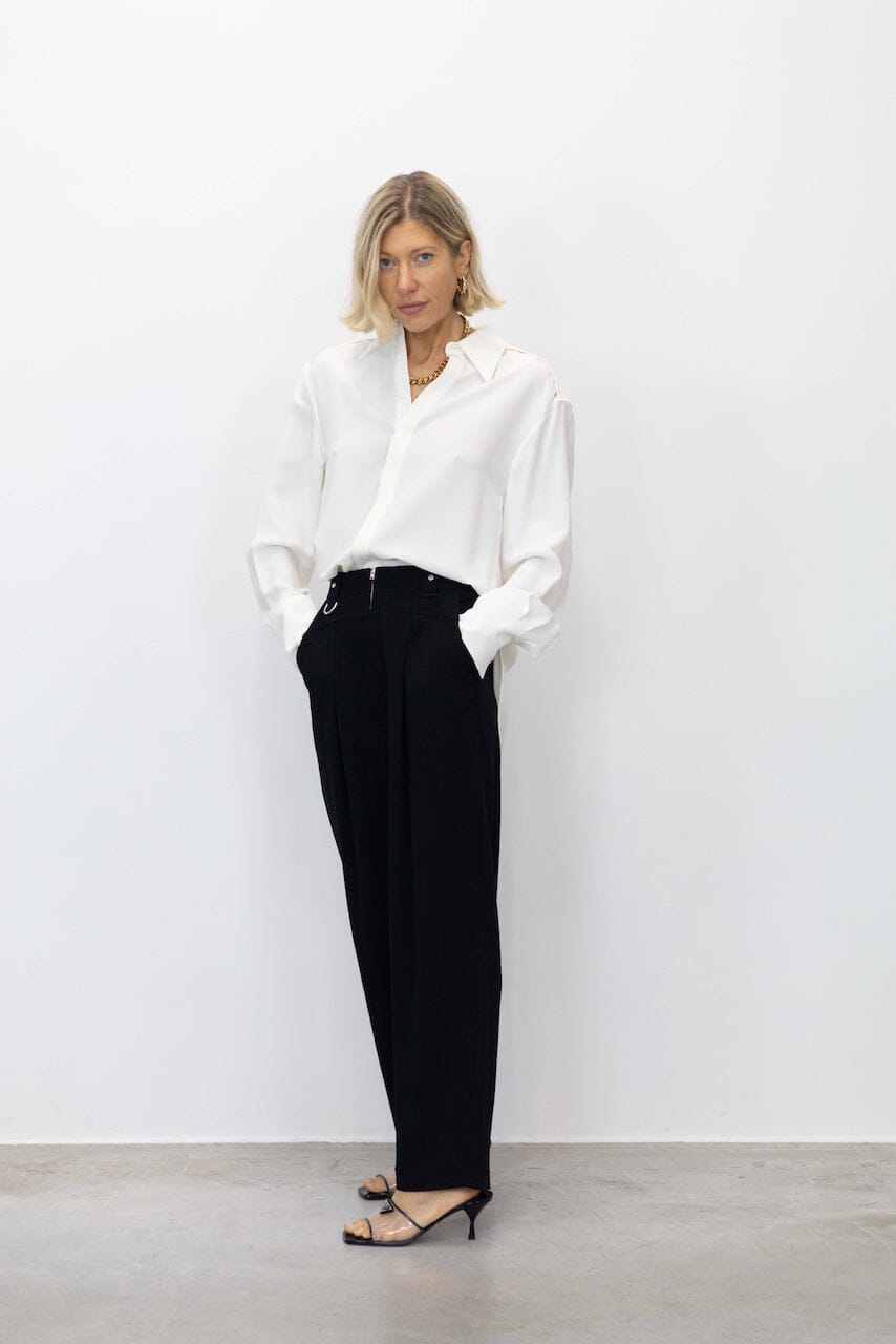 MAYA RELAXED FIT POINT COLLAR SHIRT SHIRT PROENZA SCHOULER 