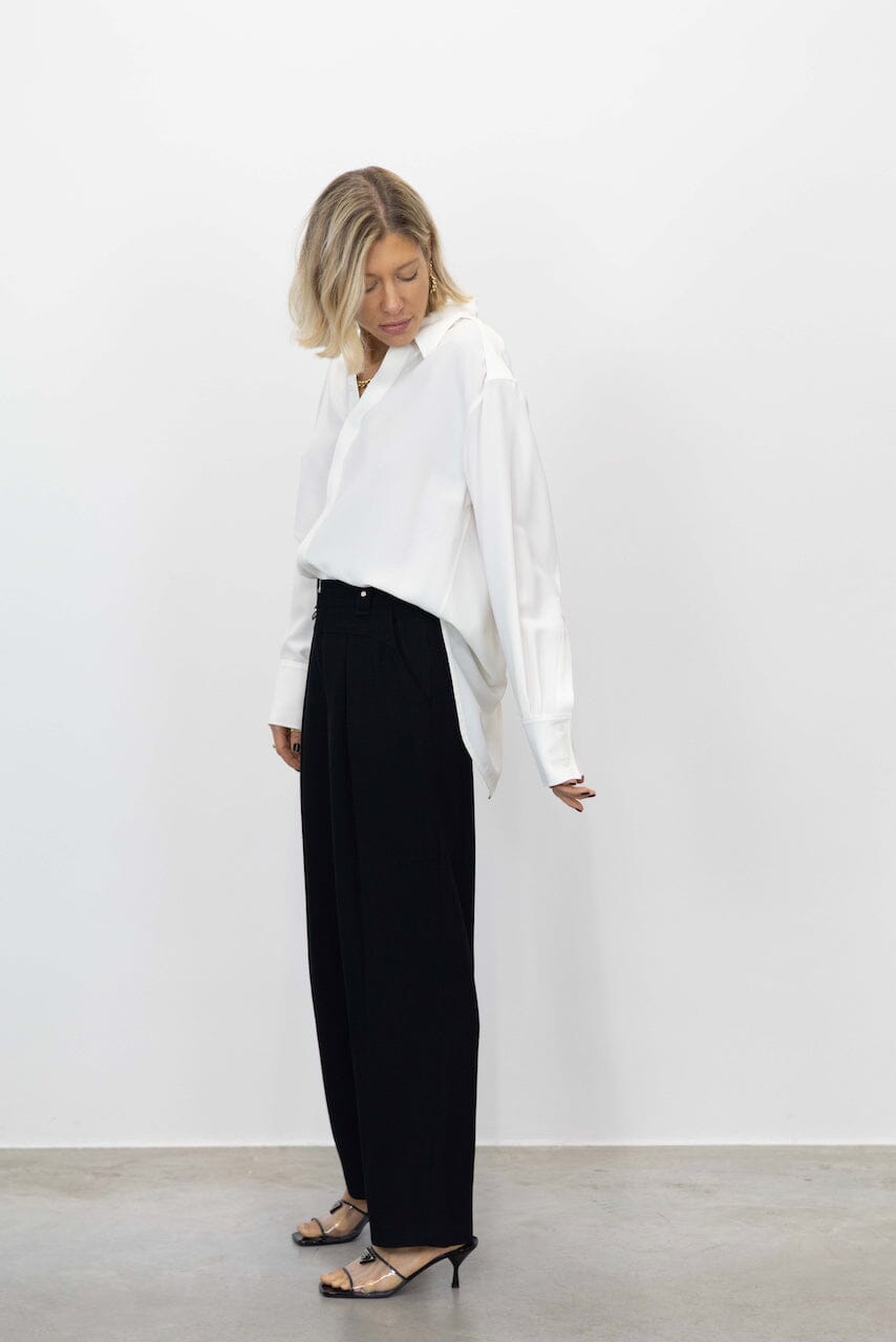 MAYA RELAXED FIT POINT COLLAR SHIRT SHIRT PROENZA SCHOULER 