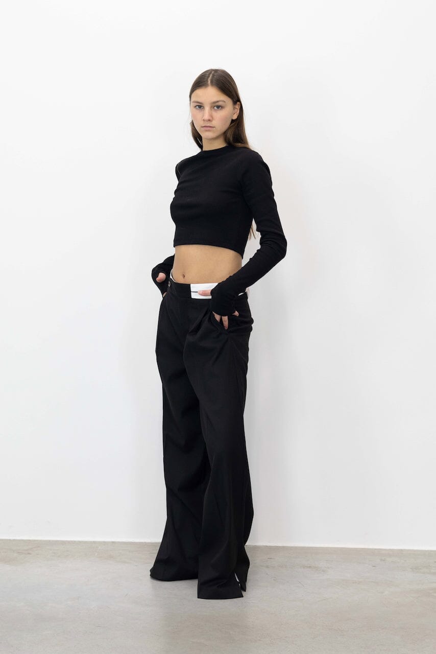 PLUTO CONTRAST WAISTBAND PANTS PANTS THE GARMENT 