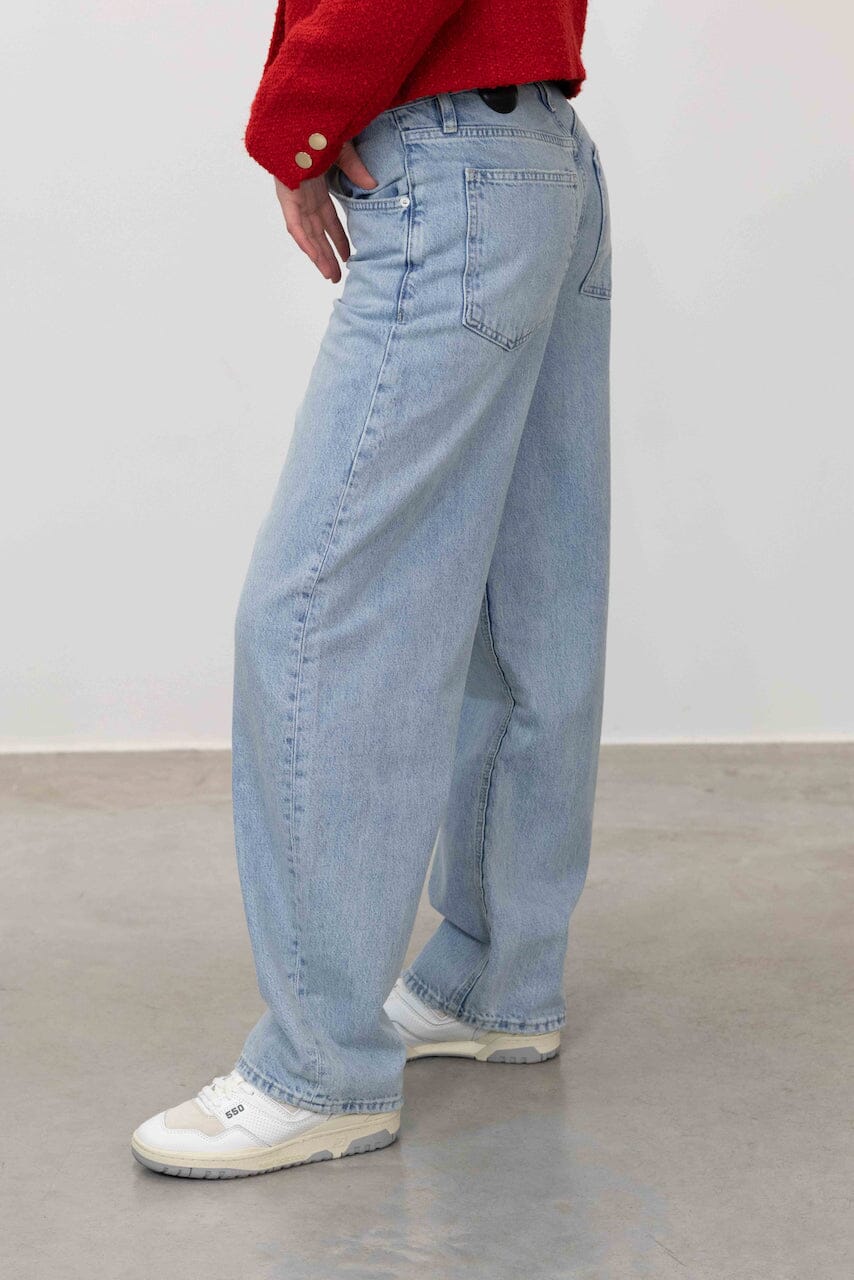 LONG BARREL JEANS IN CALM WATERS JEANS FRAME 