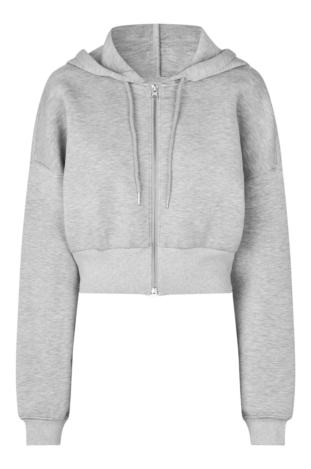 BOWIE ZIP HOODIE IN GREY HOODIE OVAL SQUARE 