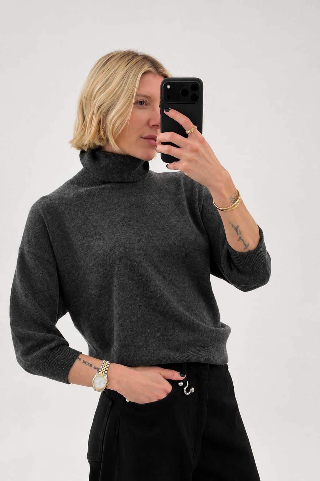 BREAK KNIT IN DARK GREY KNIT SPORTMAX 