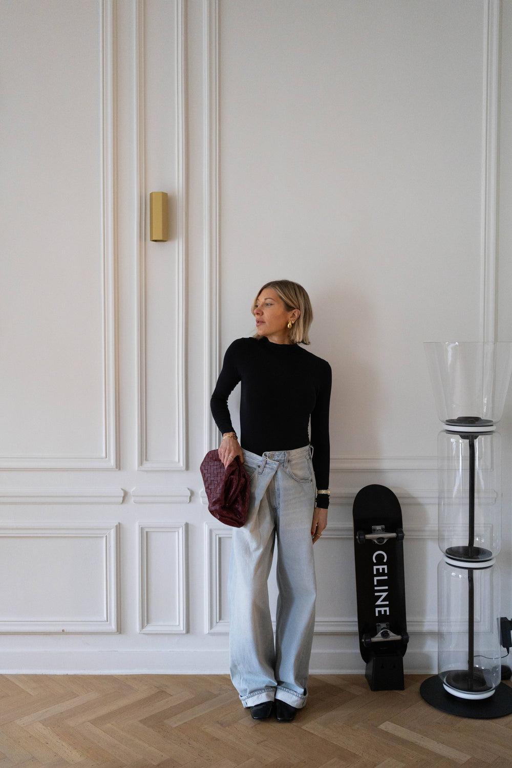 VANA FOLD JEANS IN SPARK JEANS AGOLDE 