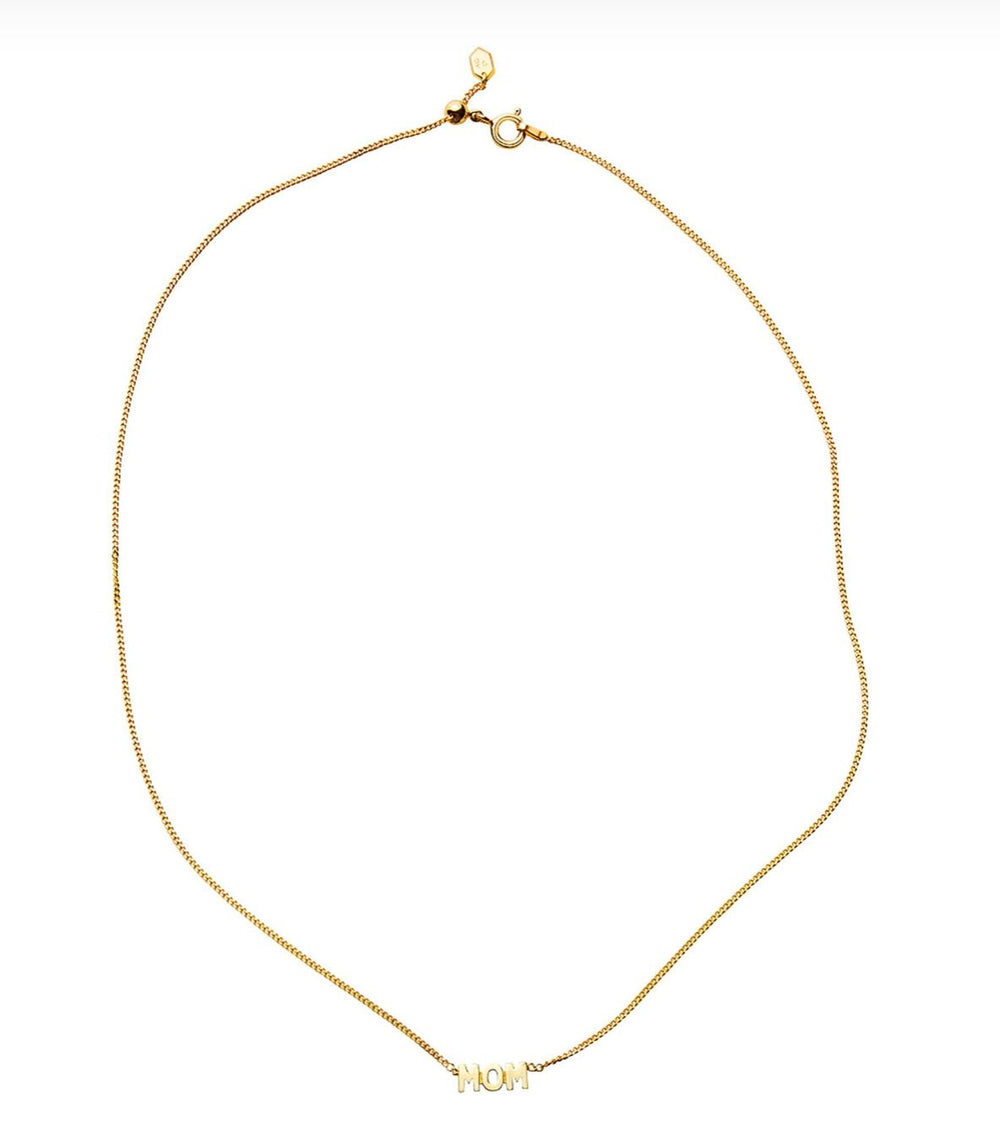 MOM NECKLACE 55 CM IN GOLD NECKLACE MARIA BLACK 