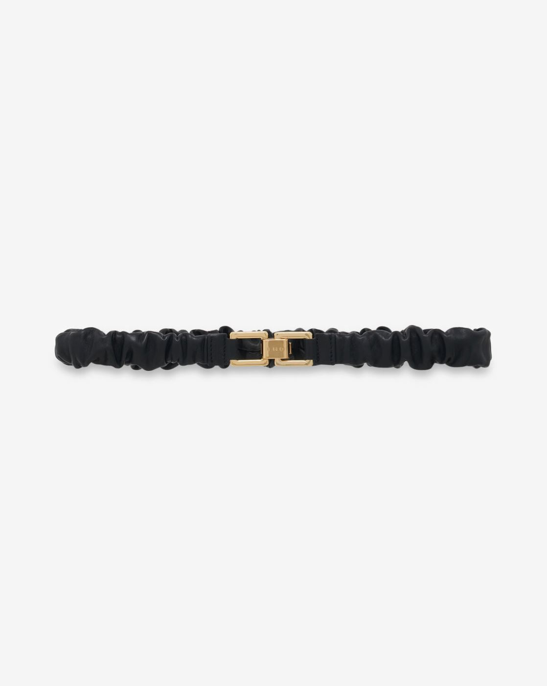 AJNA PLEATED LEATHER BELT BELT IRO 