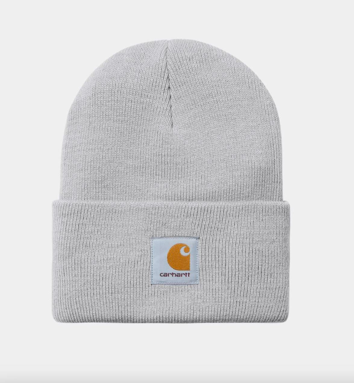 LOGO BEANIE IN SONIC SILVER HAT CARHARTT 