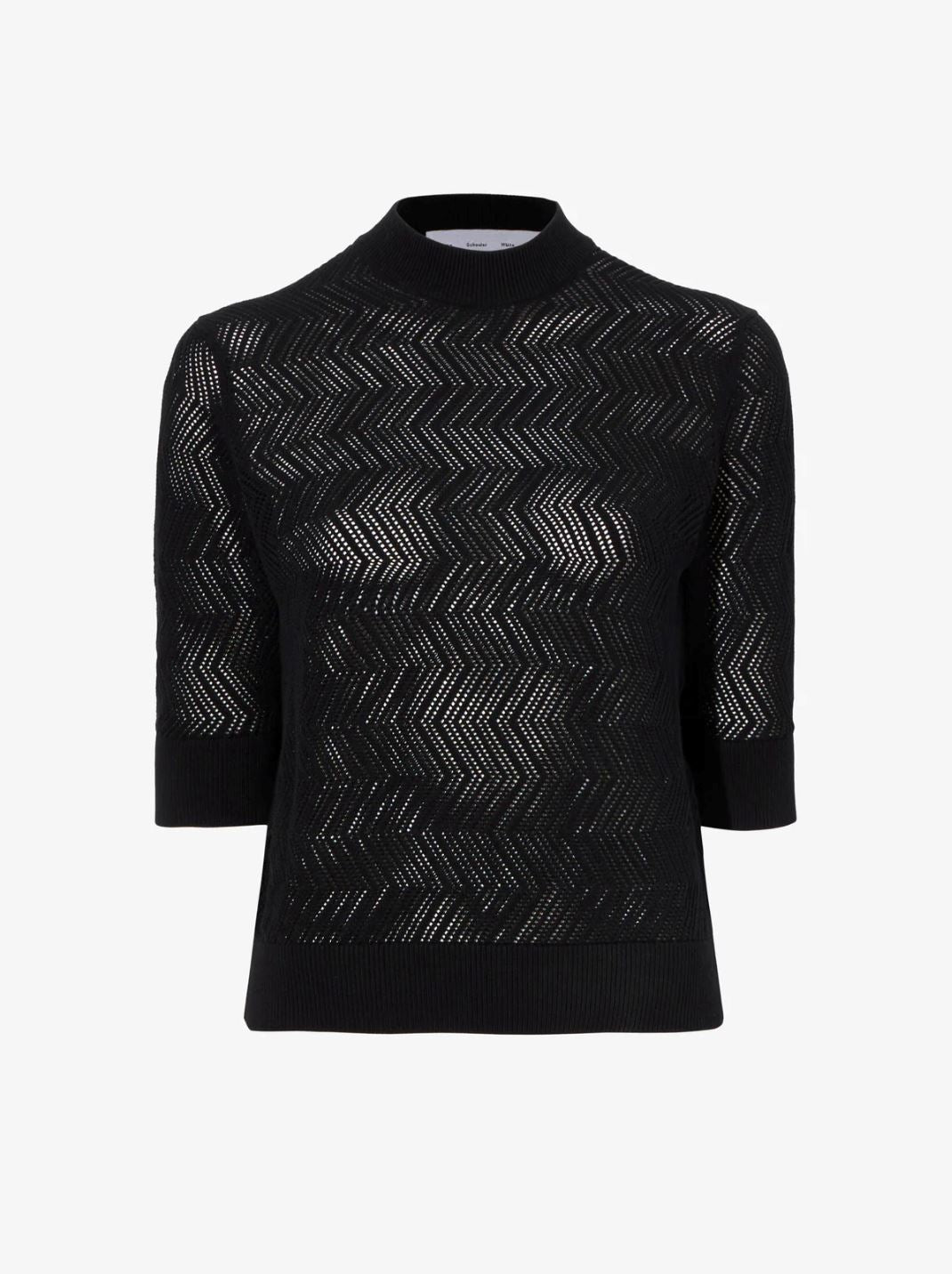 NICOLA SWEATER IN ZIG ZAG POINTELLE KNITWEAR PROENZA SCHOULER 