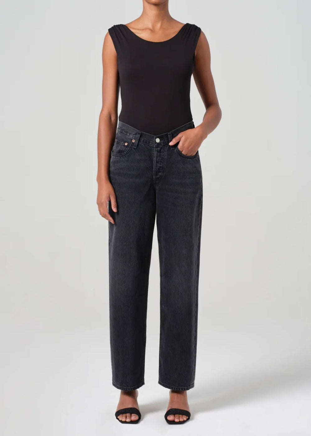 V-WAIST BAGGY JEANS IN HITCH JEANS AGOLDE 