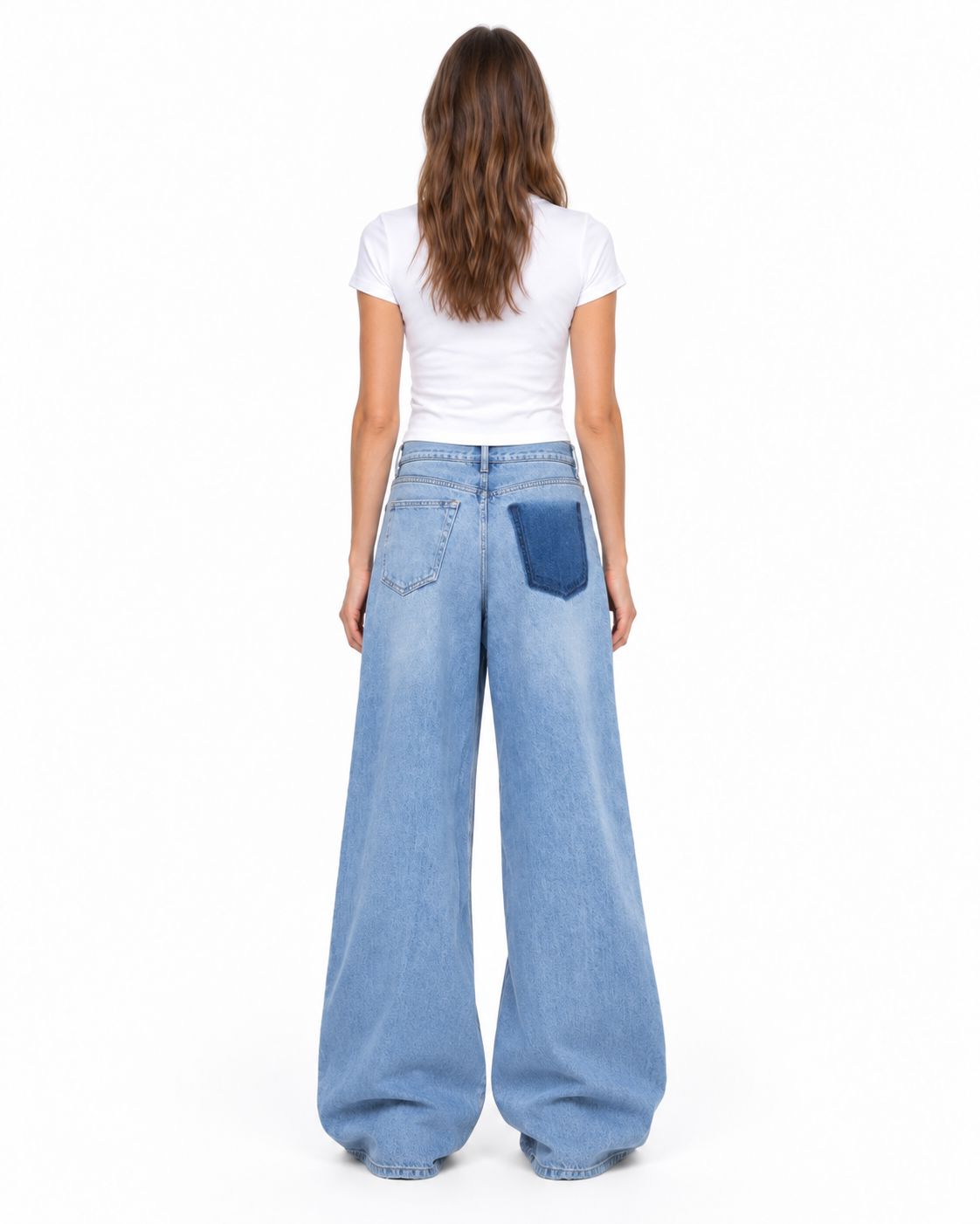 OVERSIZED JEANS IN BLUE JEANS STUDIO CUT 