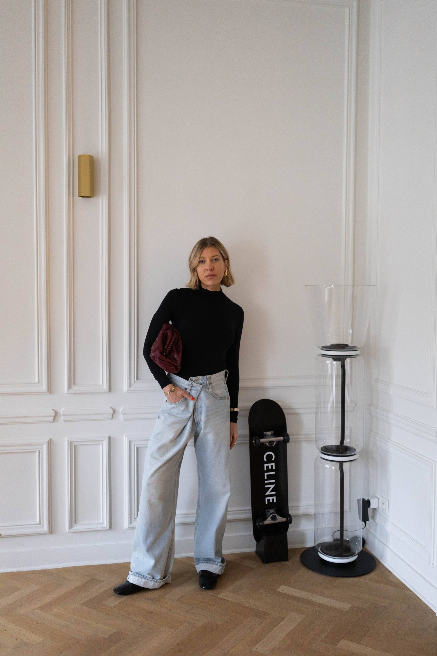 VANA FOLD JEANS IN SPARK JEANS AGOLDE 