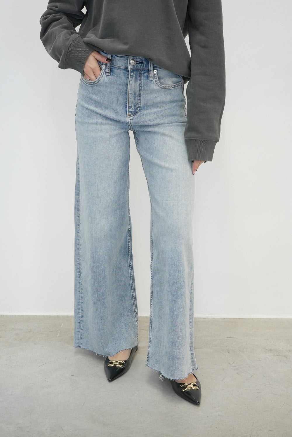 FLEXI SOFIE ANKLE WIDE LEG JEANS IN LOU JEANS RAG&BONE 