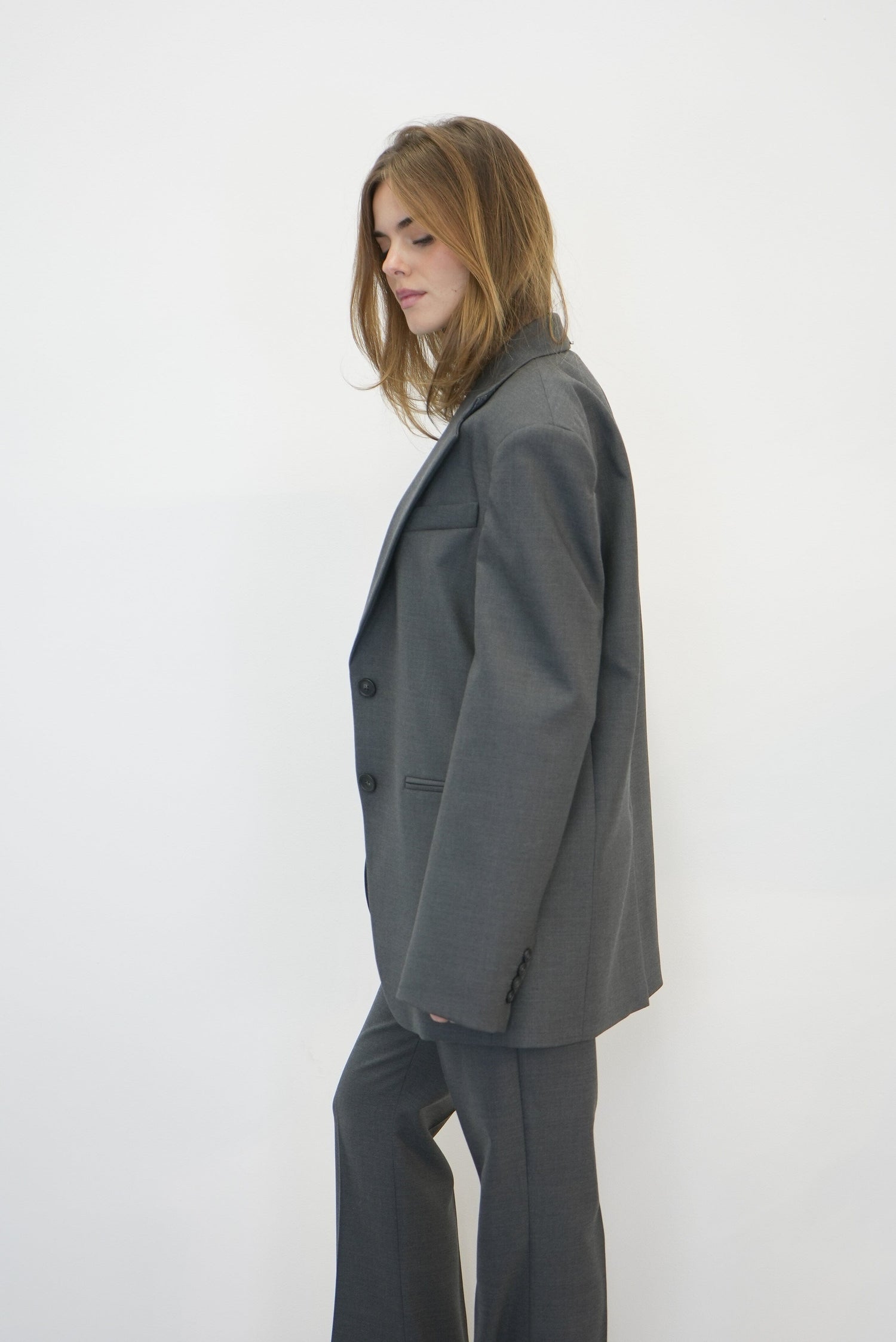 BAFFO BLAZER IN GREY BLAZER MAXMARA 