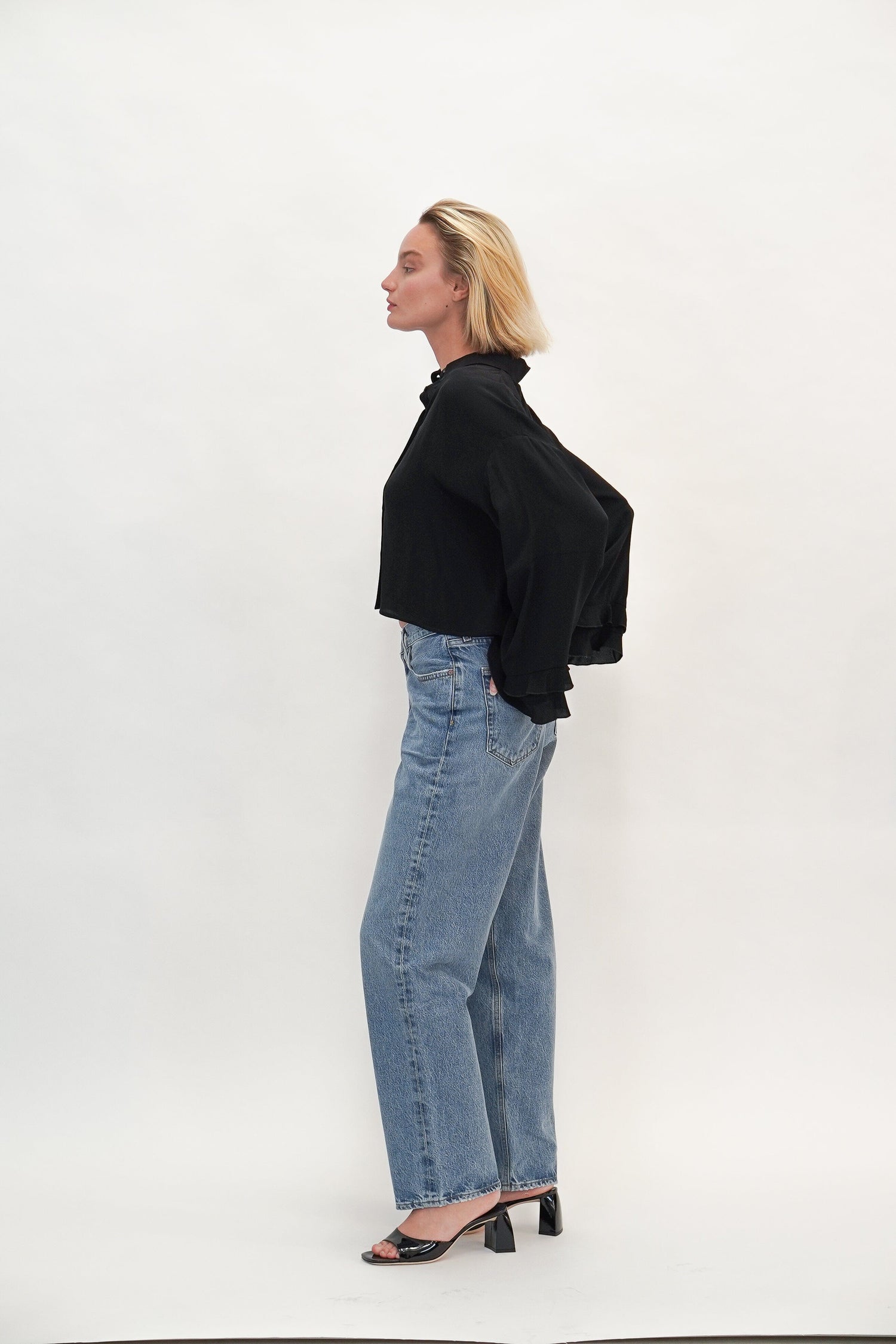 ALLIE SHIRT IN BLACK SHIRT ONE&OTHER 