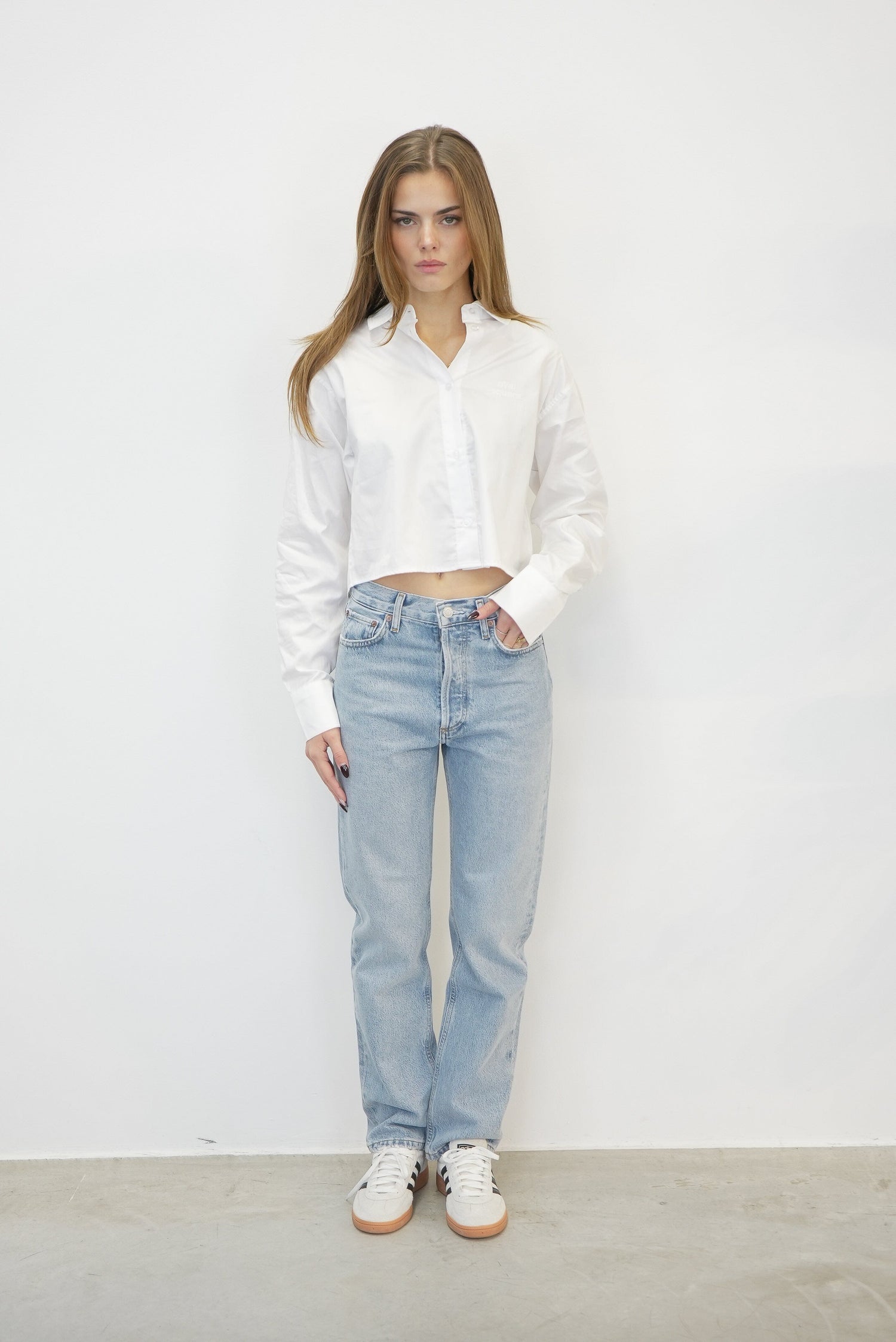 90'S PINCH WAIST HIGH RISE STRAIGHT IN FORCE JEANS AGOLDE 