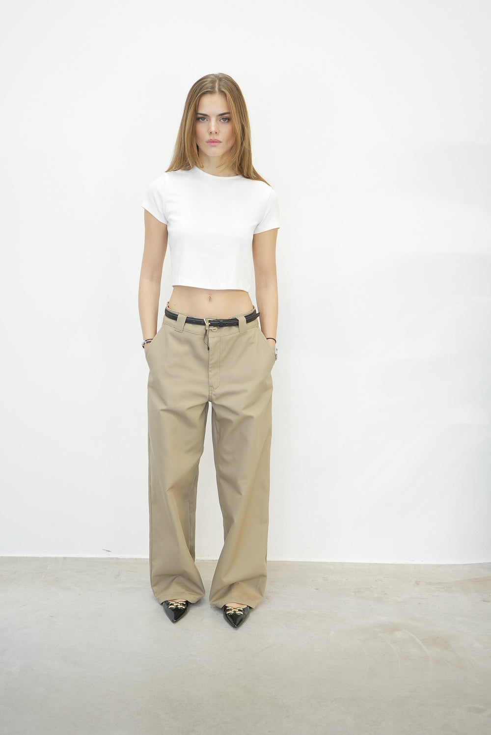SAVANNAH CROP TEE TOP AGOLDE 