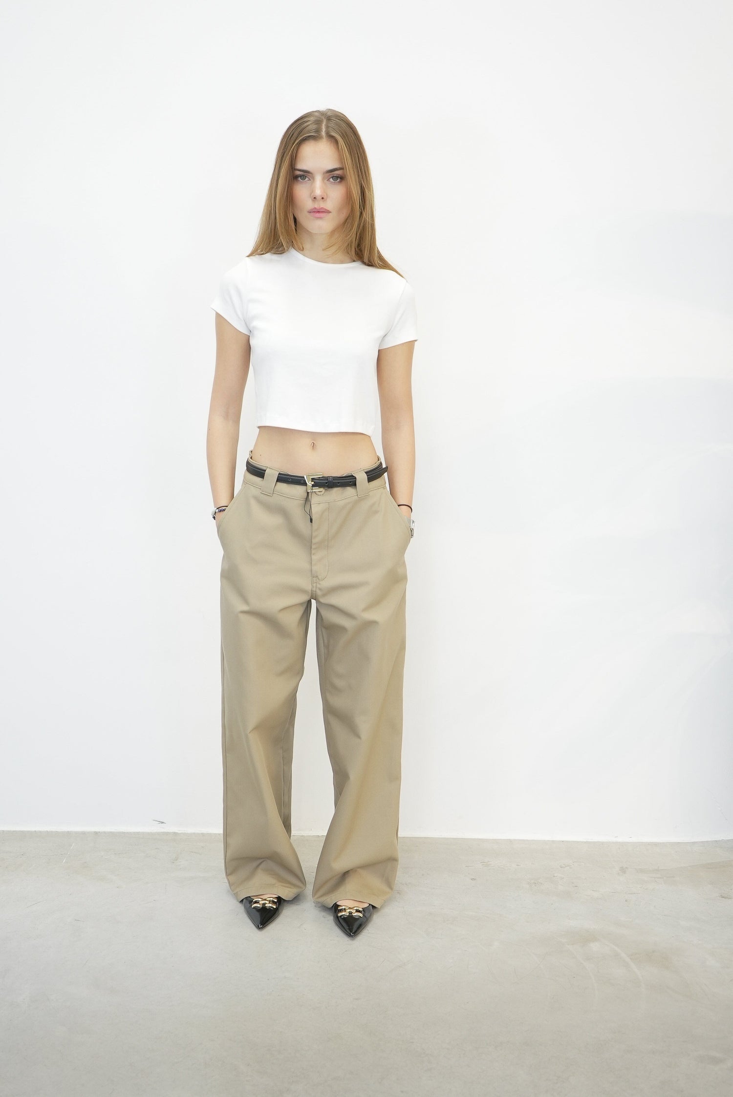 SAVANNAH CROP TEE TOP AGOLDE 