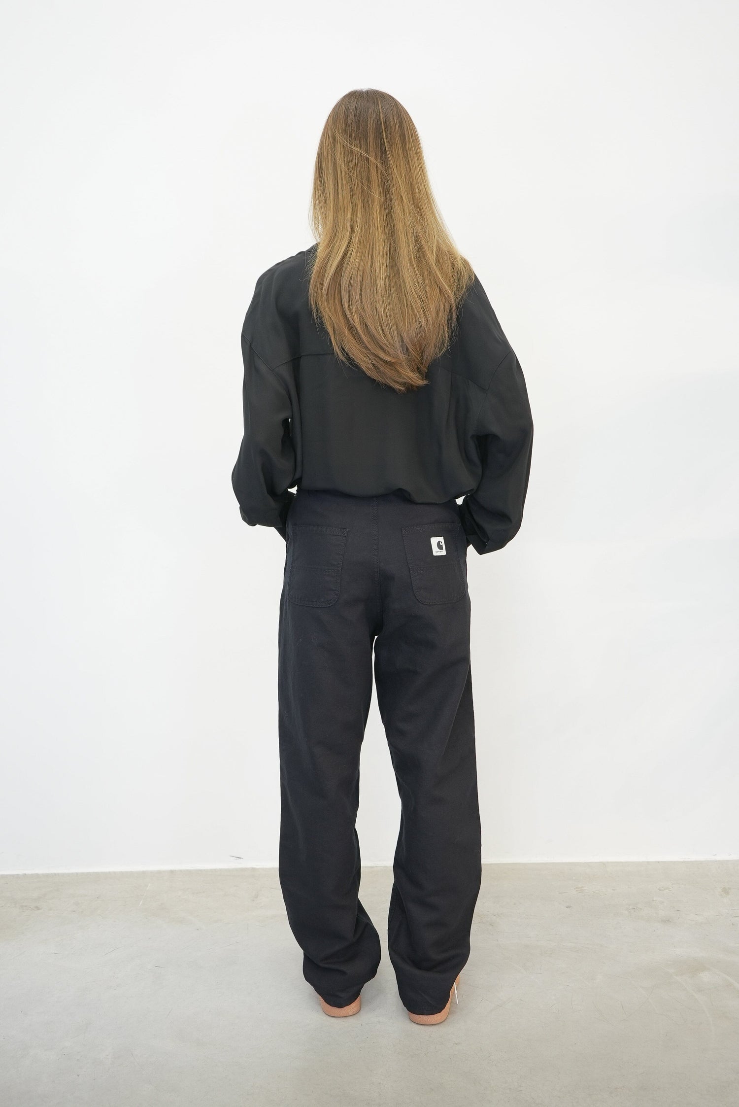 ETHEL DOUBLE KNEE PANT IN BLACK PANT CARHARTT 