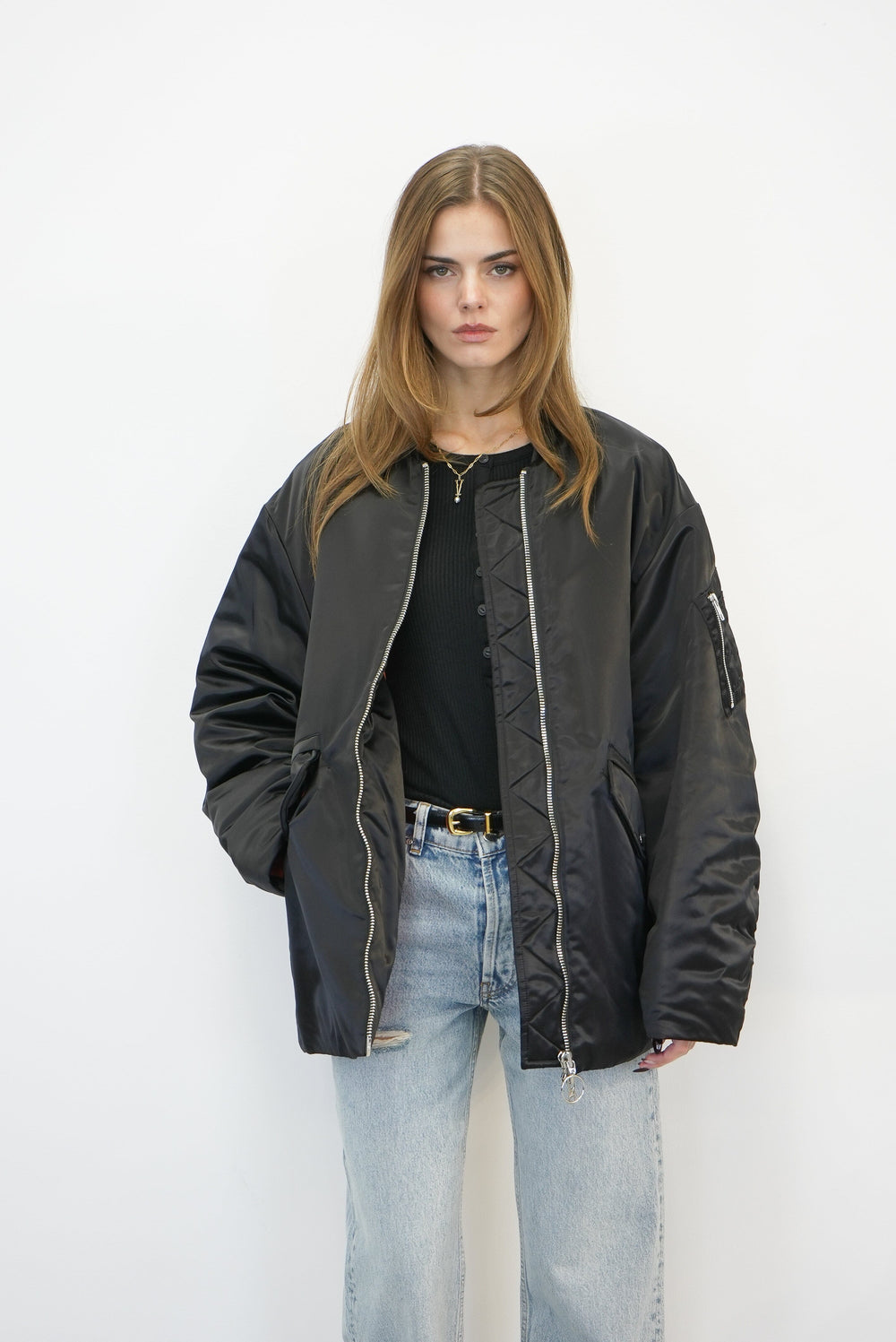 PRIM OVERSIZED BOMBER JACKET JACKET STAND STUDIO 