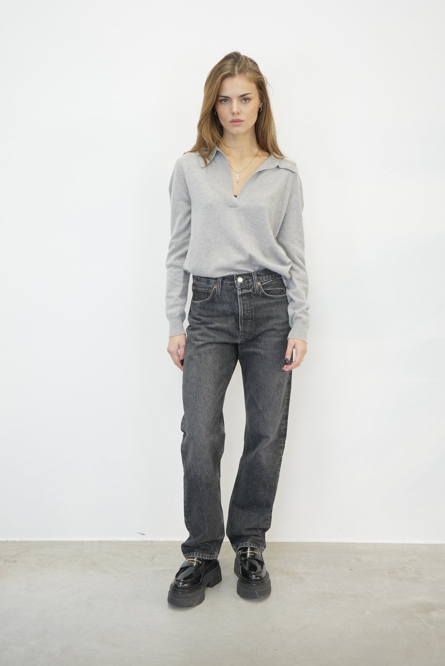 KELLY STRAIGHT JEAN IN ECLIPSE JEANS AGOLDE 