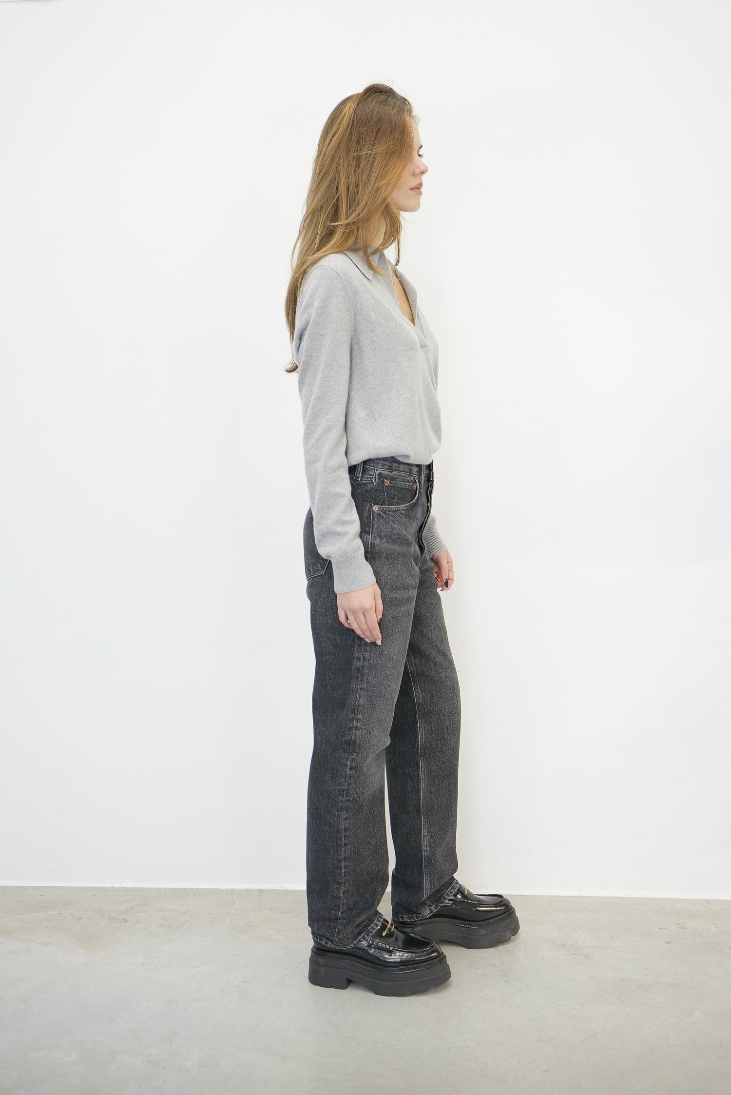 KELLY STRAIGHT JEAN IN ECLIPSE JEANS AGOLDE 