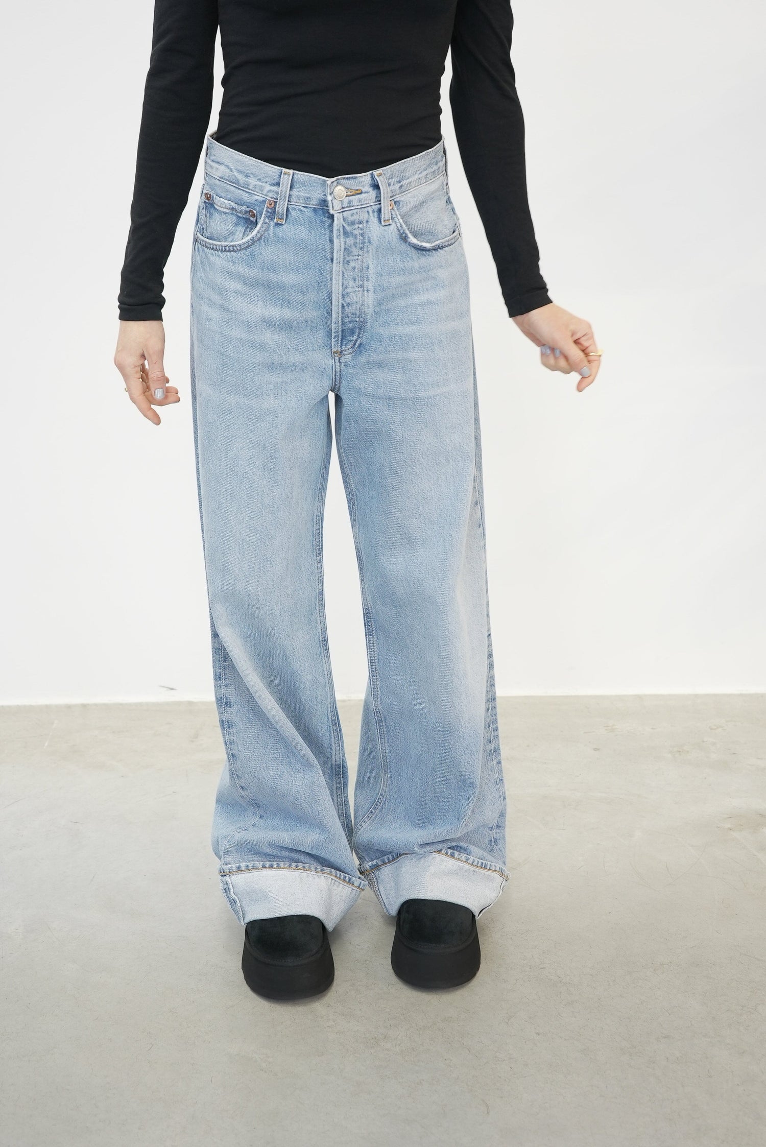 DAME WIDE LEG CUFF DETAIL JEANS JEANS AGOLDE 