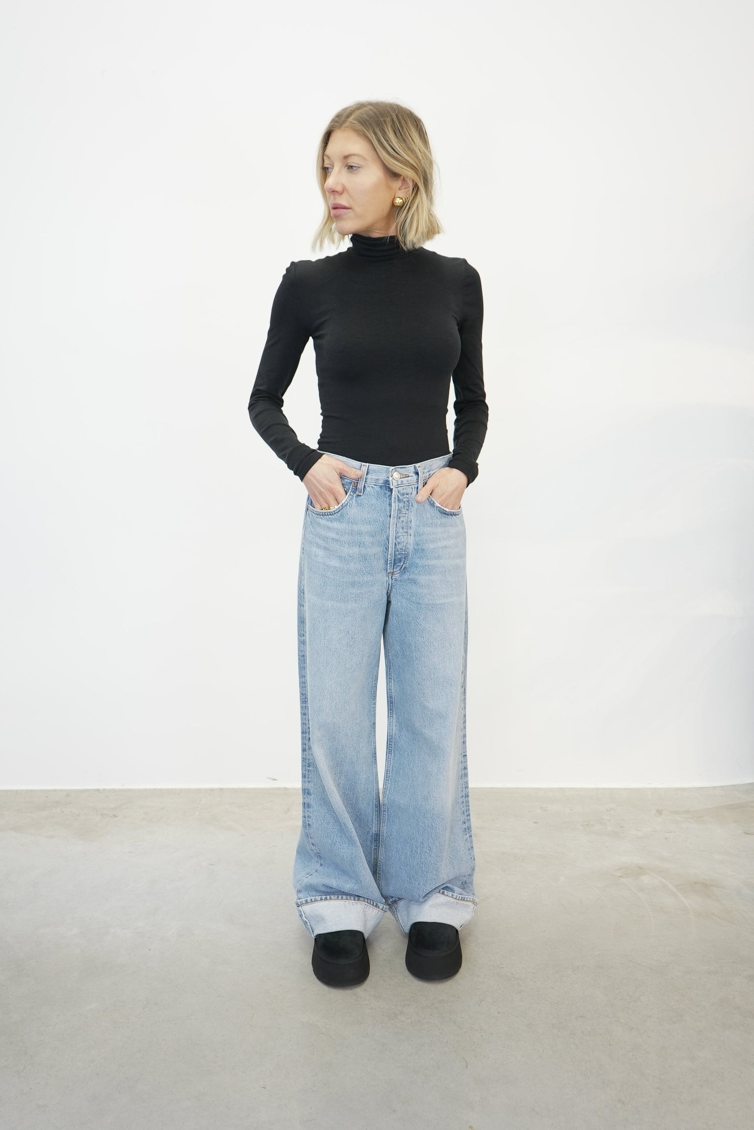 DAME WIDE LEG CUFF DETAIL JEANS JEANS AGOLDE 