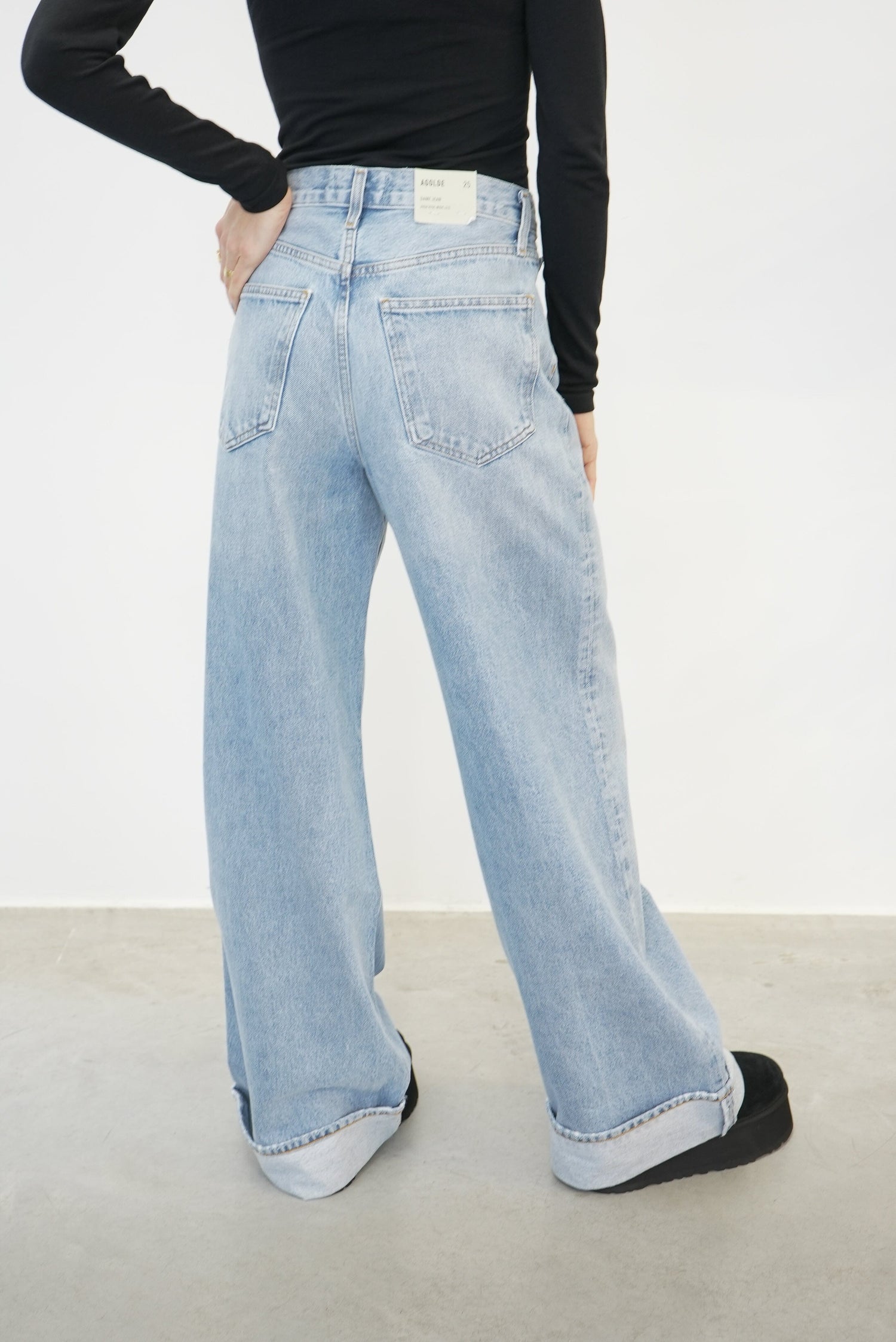 DAME WIDE LEG CUFF DETAIL JEANS JEANS AGOLDE 