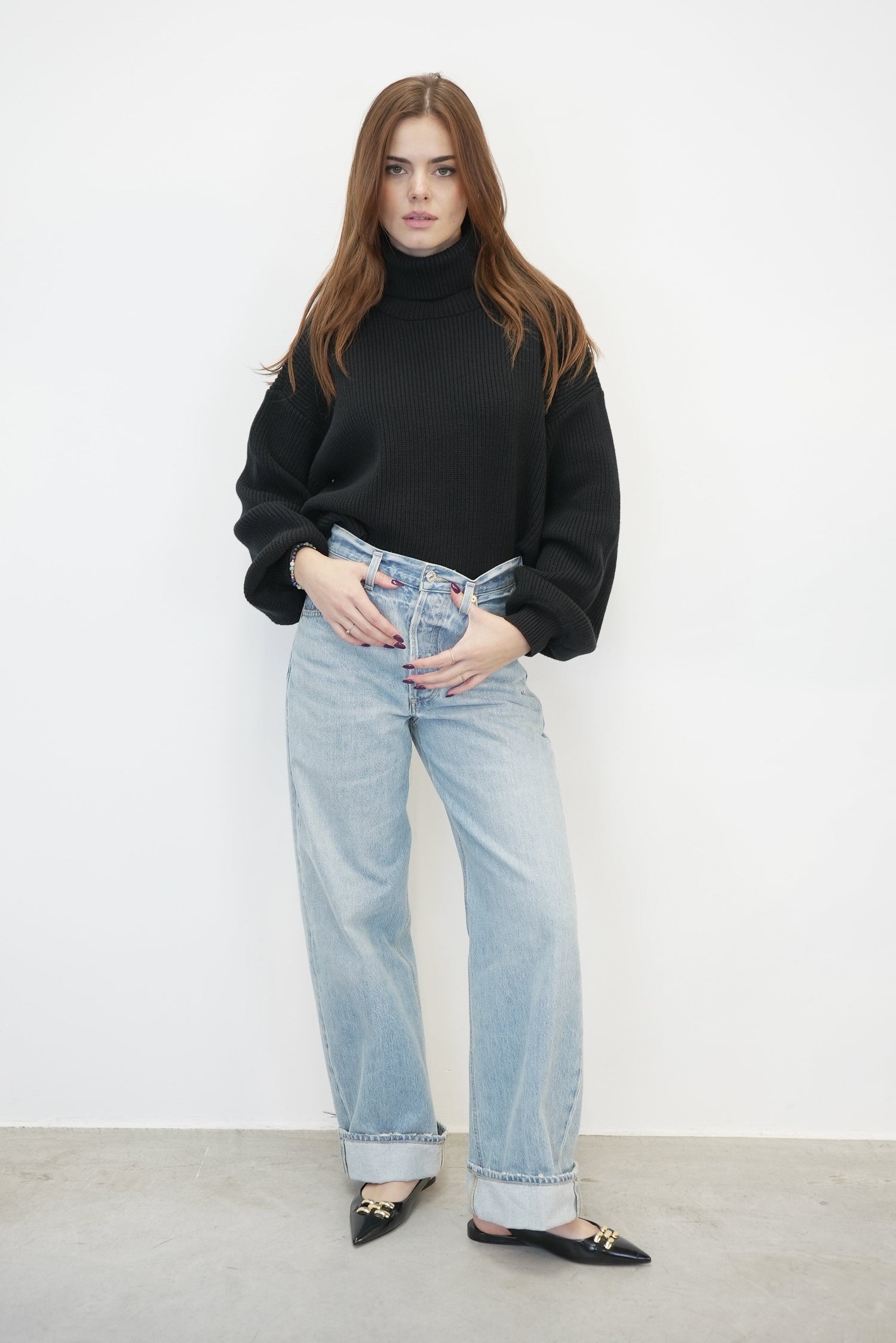 AYLA BAGGY CUFFED CROP JEANS IN SKYLIGHTS JEANS CITIZENS OF HUMANITY 