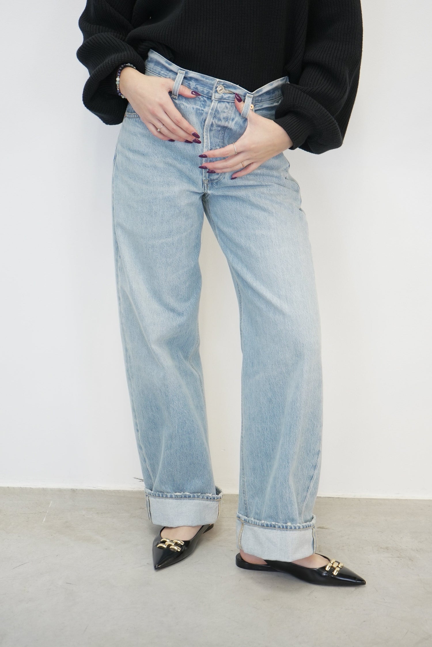 AYLA BAGGY CUFFED CROP JEANS IN SKYLIGHTS JEANS CITIZENS OF HUMANITY 