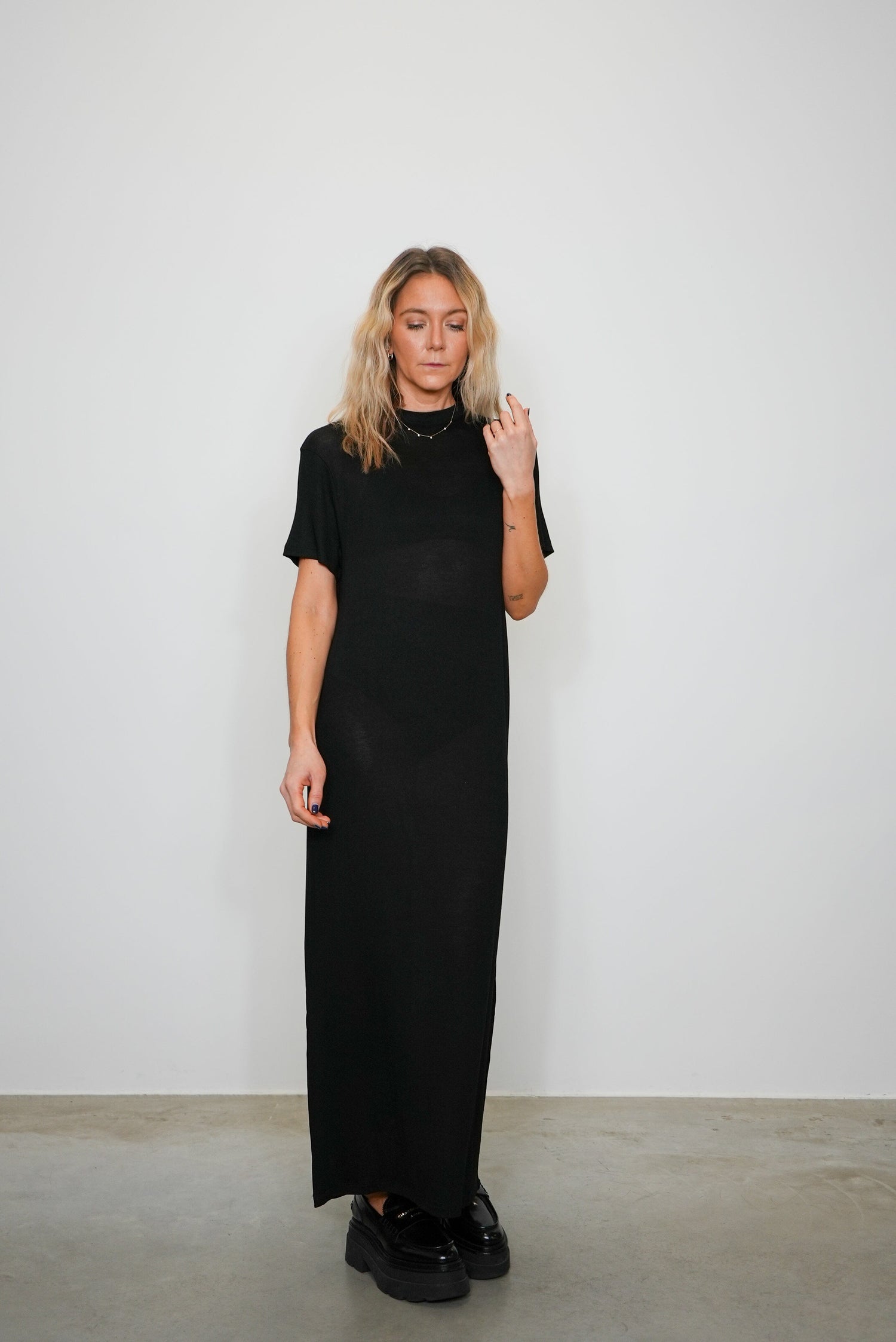 FLUID TSHIRT DRESS DRESS ROHE 